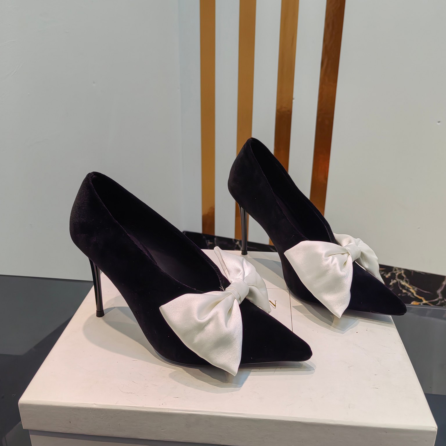 Balmain Velvet Clara Stilettos - DopestKickz