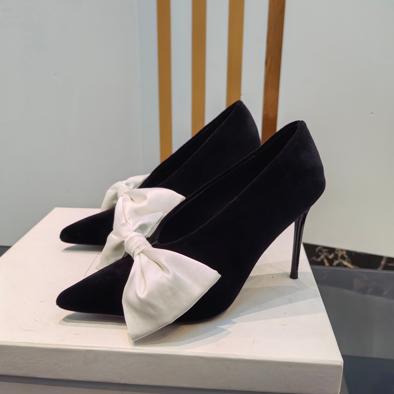 Balmain Velvet Clara Stilettos - DopestKickz