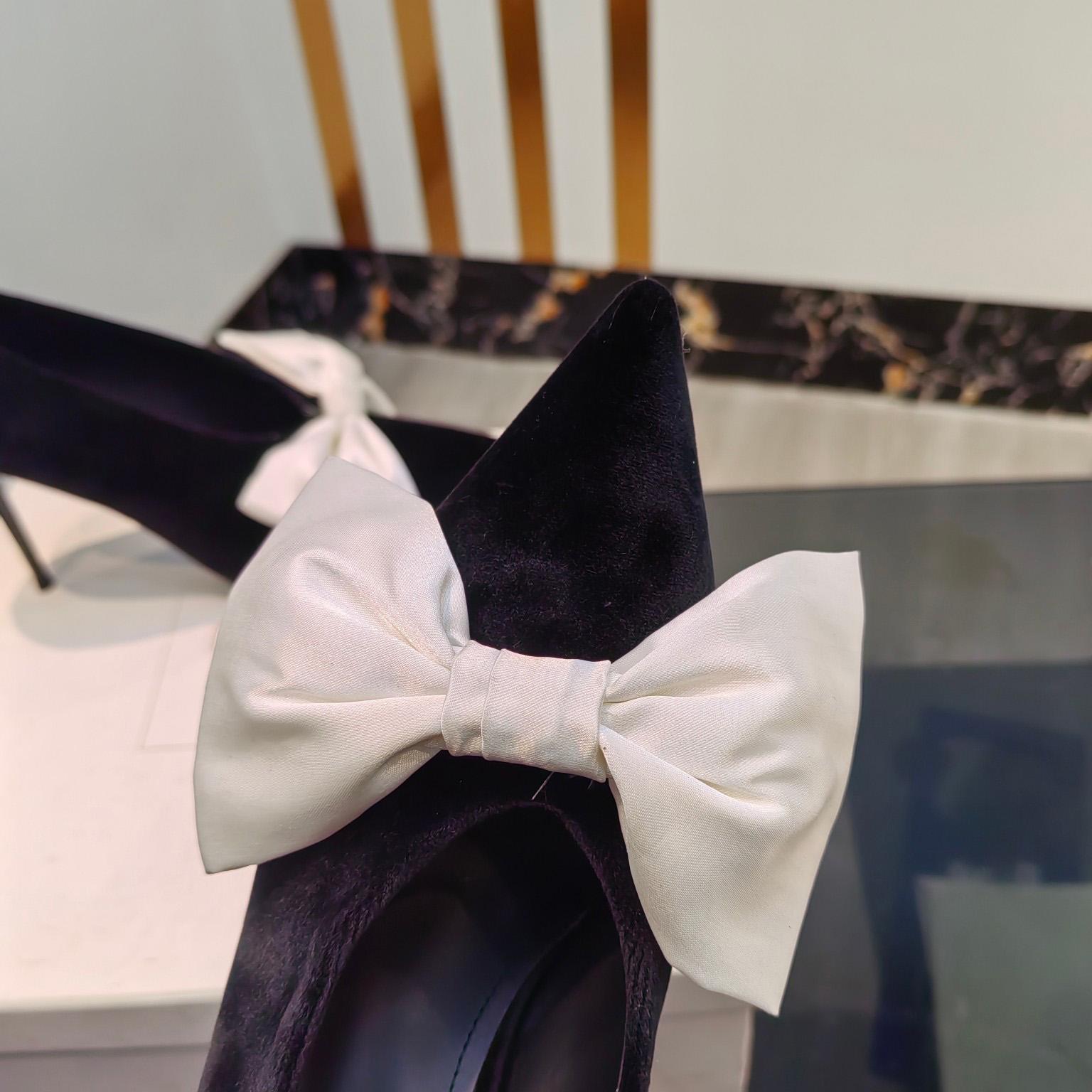 Balmain Velvet Clara Stilettos - DopestKickz