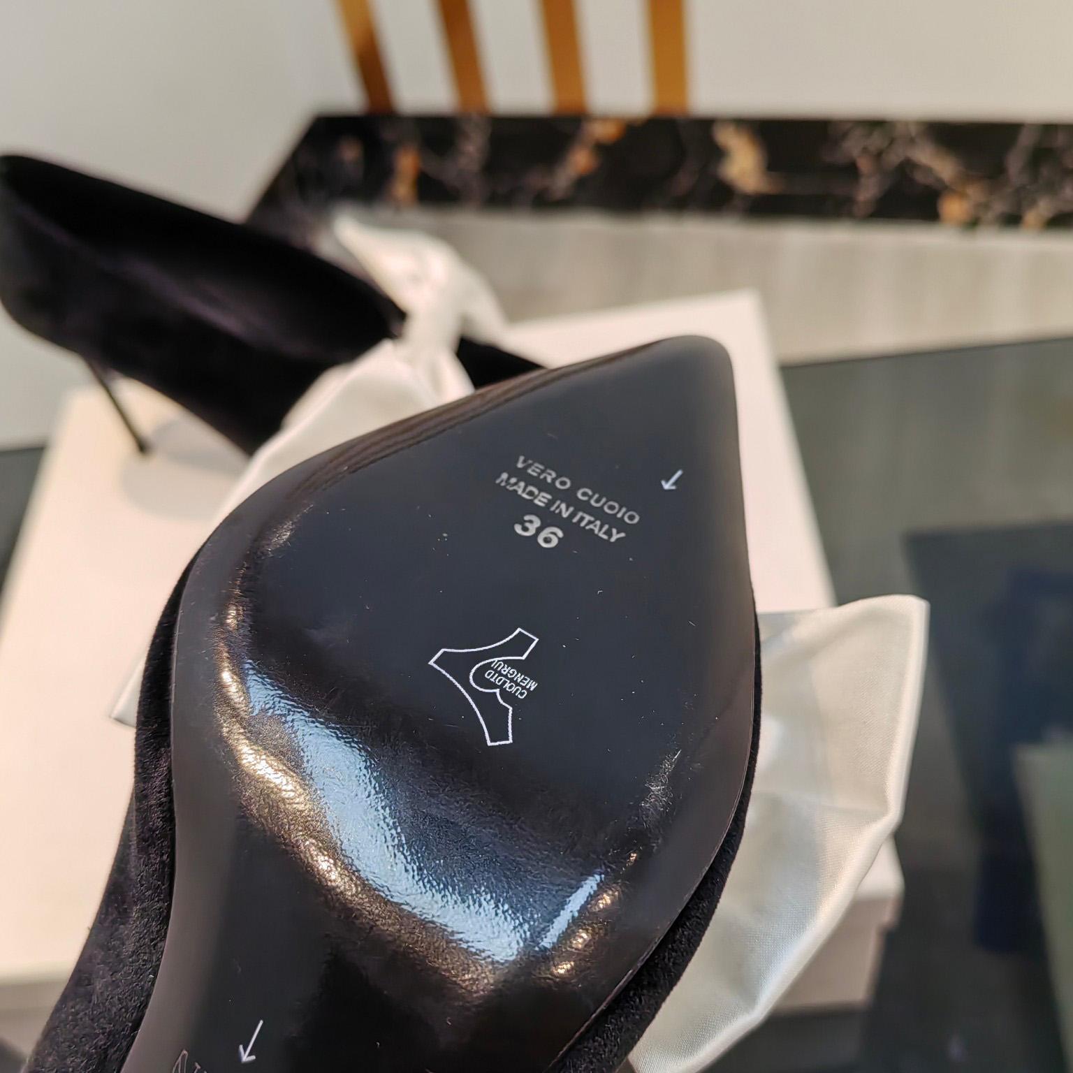 Balmain Velvet Clara Stilettos - DopestKickz