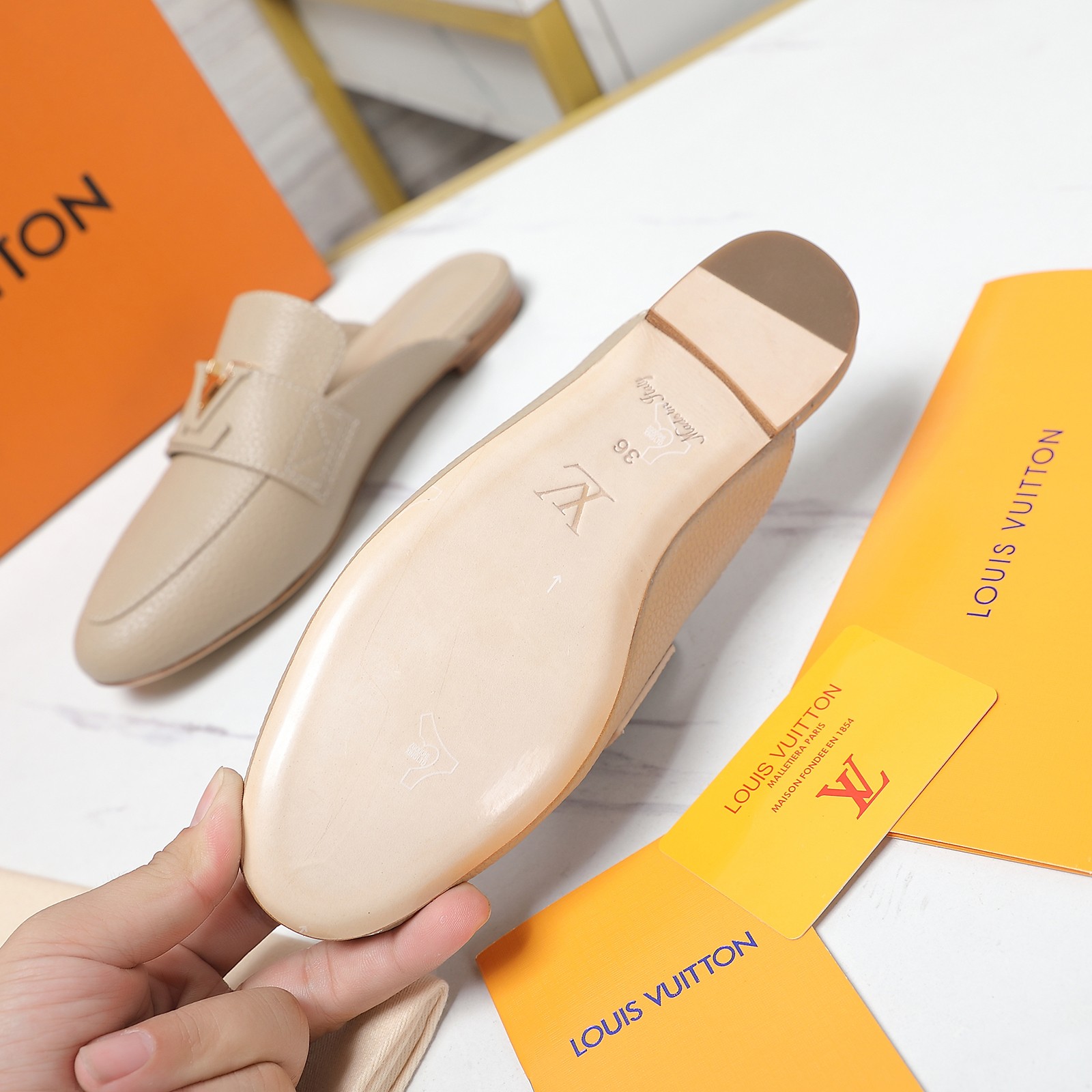 Louis Vuitton LV Capri Open Back Loafer - DopestKickz