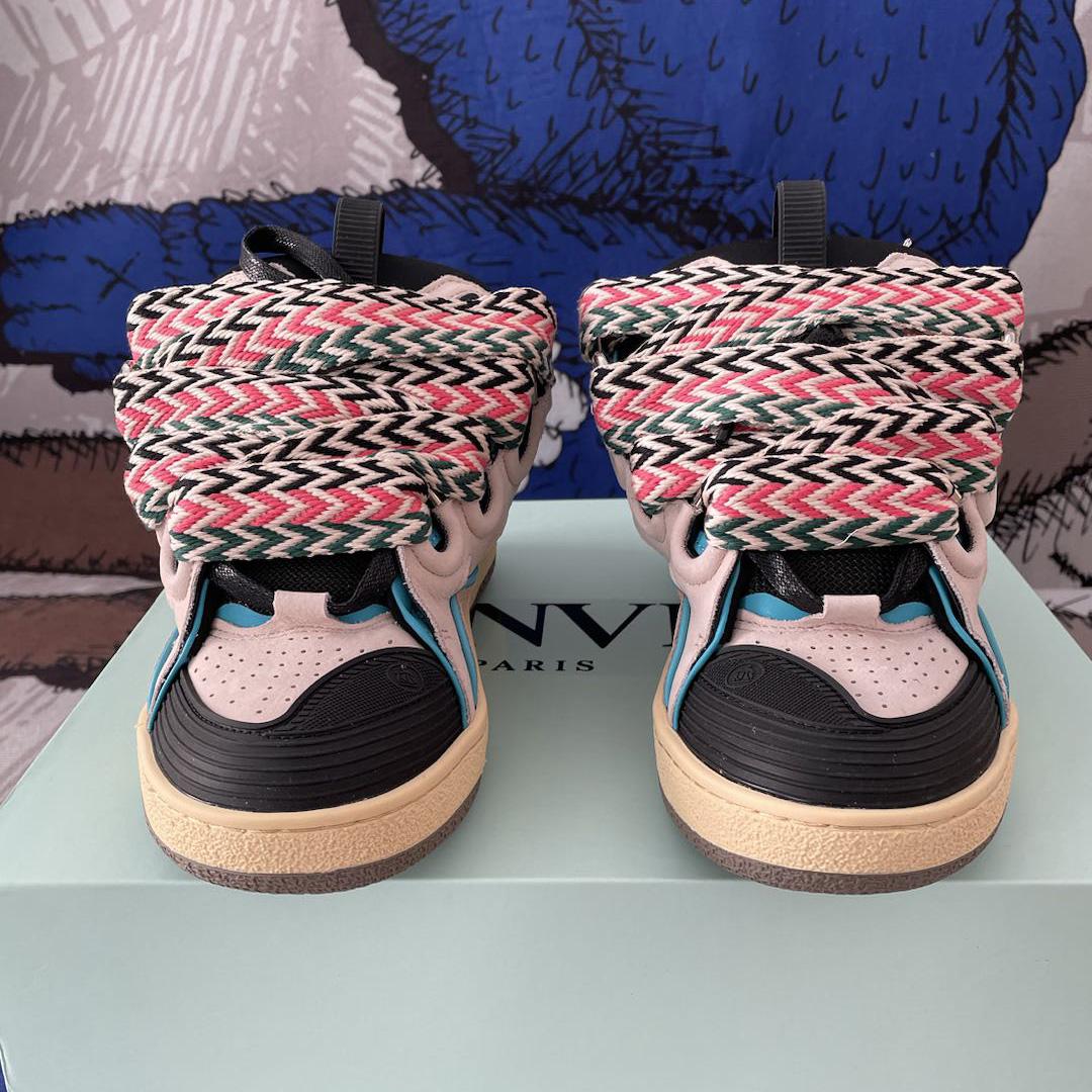 Lanvin Curb Sneaker 'Ecru Black' - DopestKickz