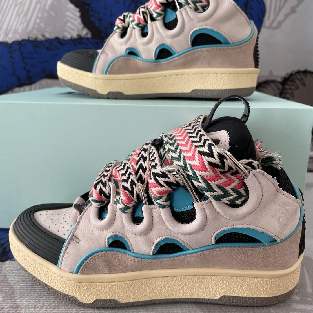 Lanvin Curb Sneaker 'Ecru Black' - DopestKickz