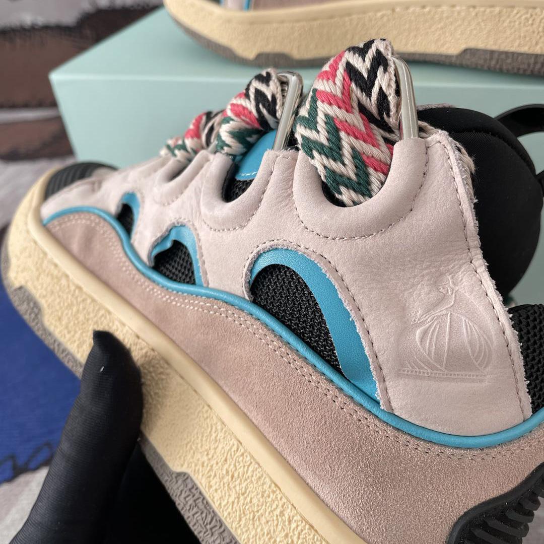 Lanvin Curb Sneaker 'Ecru Black' - DopestKickz