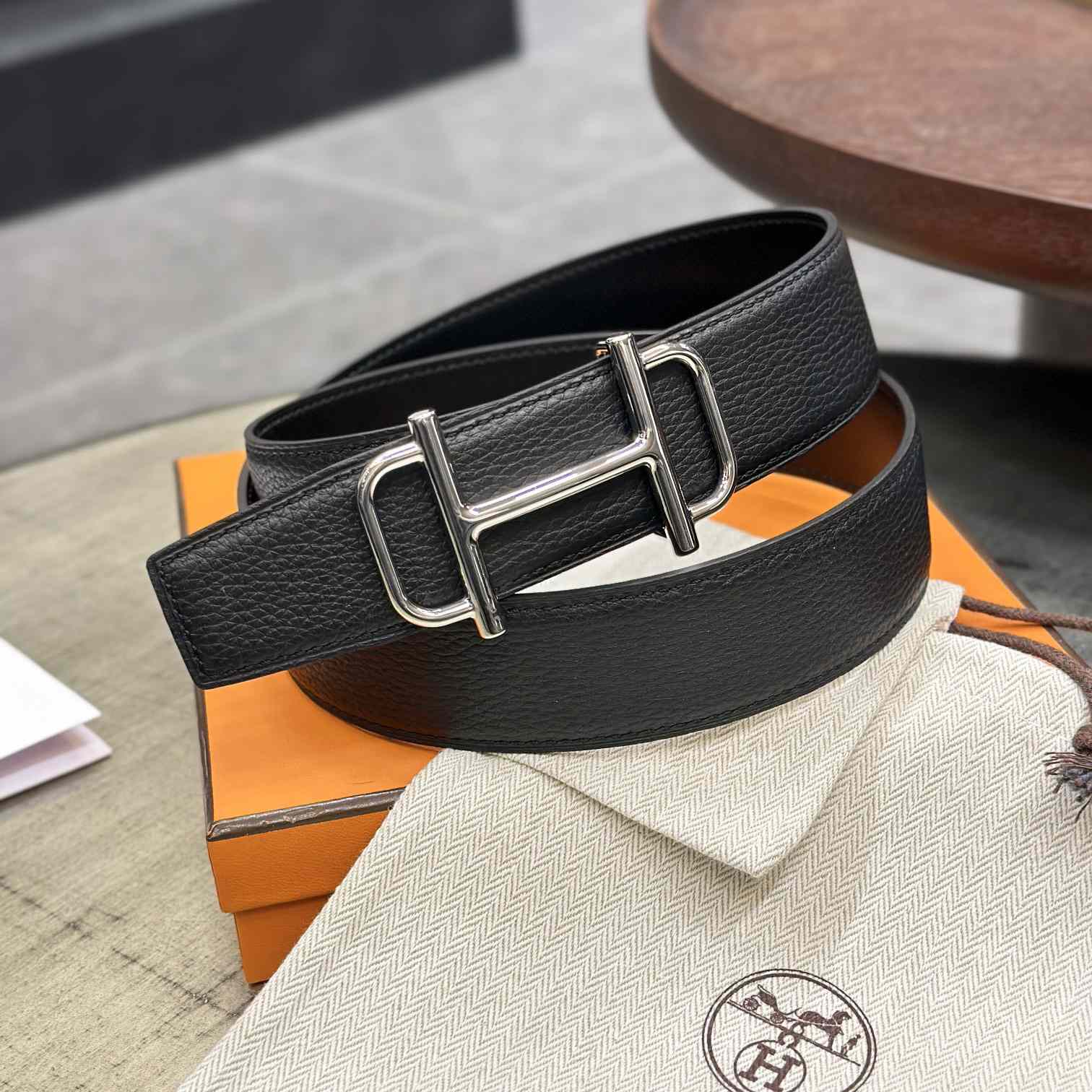 Hermes Royal Belt Buckle & Reversible Leather Strap 38 mm - DopestKickz