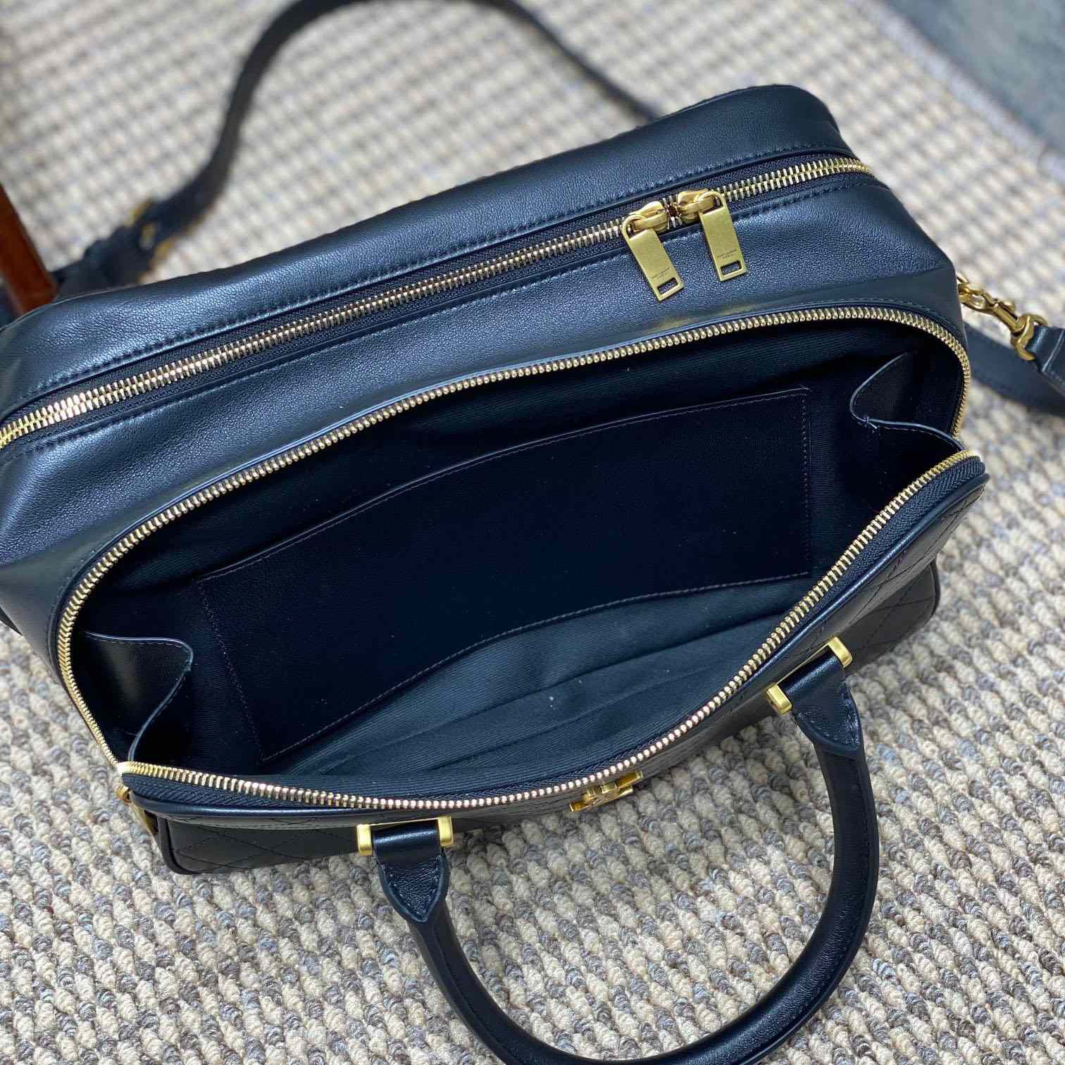 Saint Laurent Lyia Duffle In Quilted Lambskin - DopestKickz