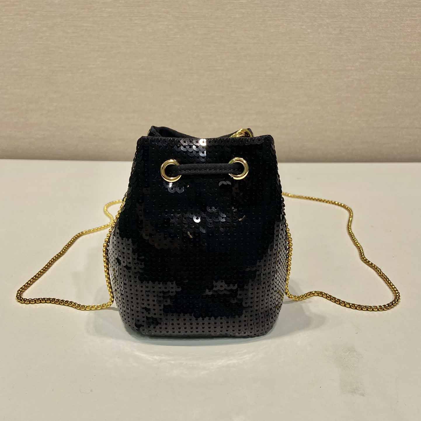 Prada Sequined Satin Mini-pouch - DopestKickz