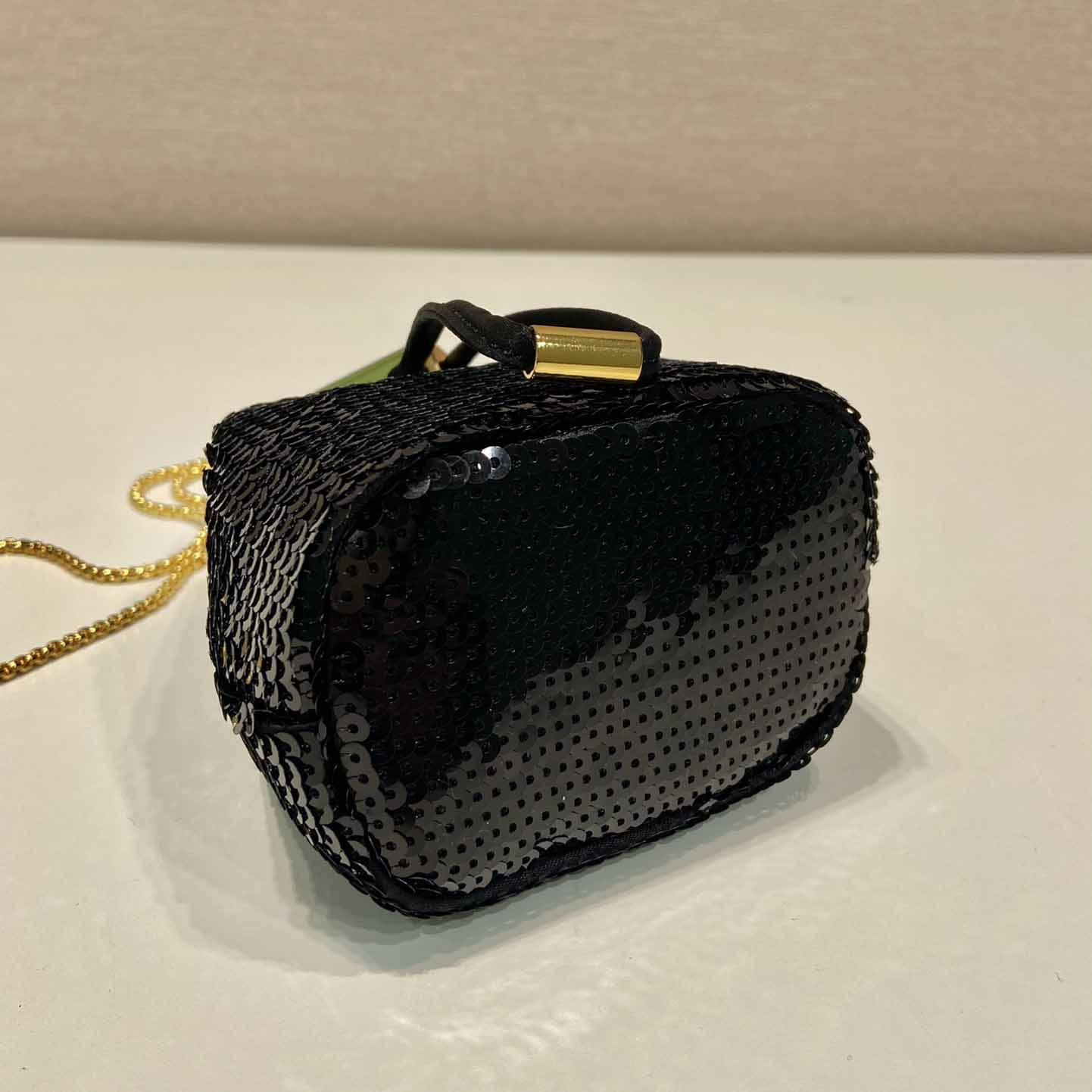 Prada Sequined Satin Mini-pouch - DopestKickz