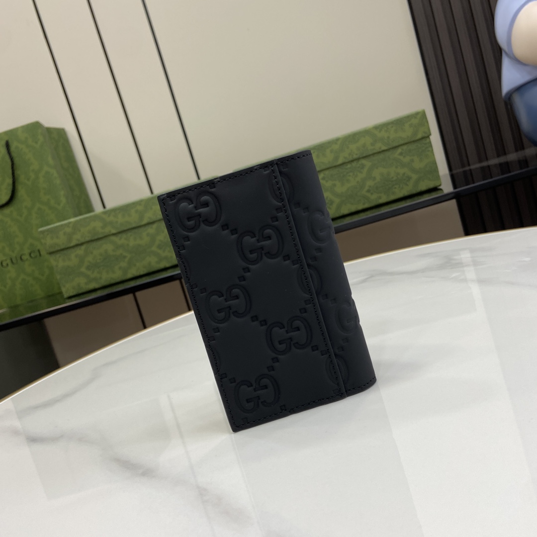 Gucci GG Rubber-effect Long Card Case - DopestKickz