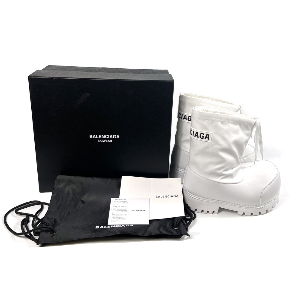 Balenciaga Alaska Low Boot In White Nylon - DopestKickz