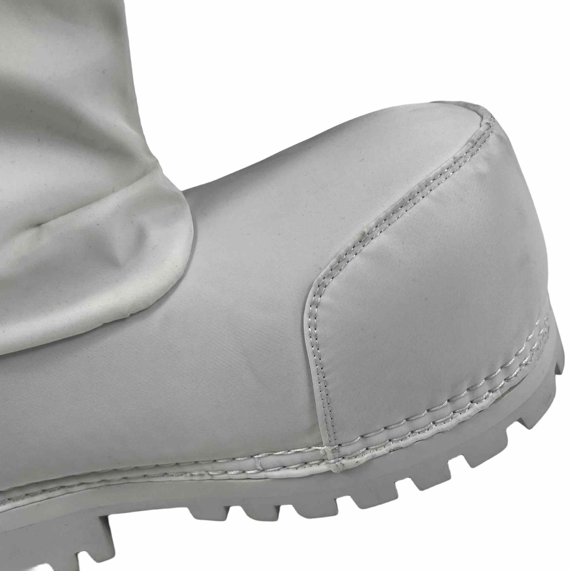 Balenciaga Alaska Low Boot In White Nylon - DopestKickz