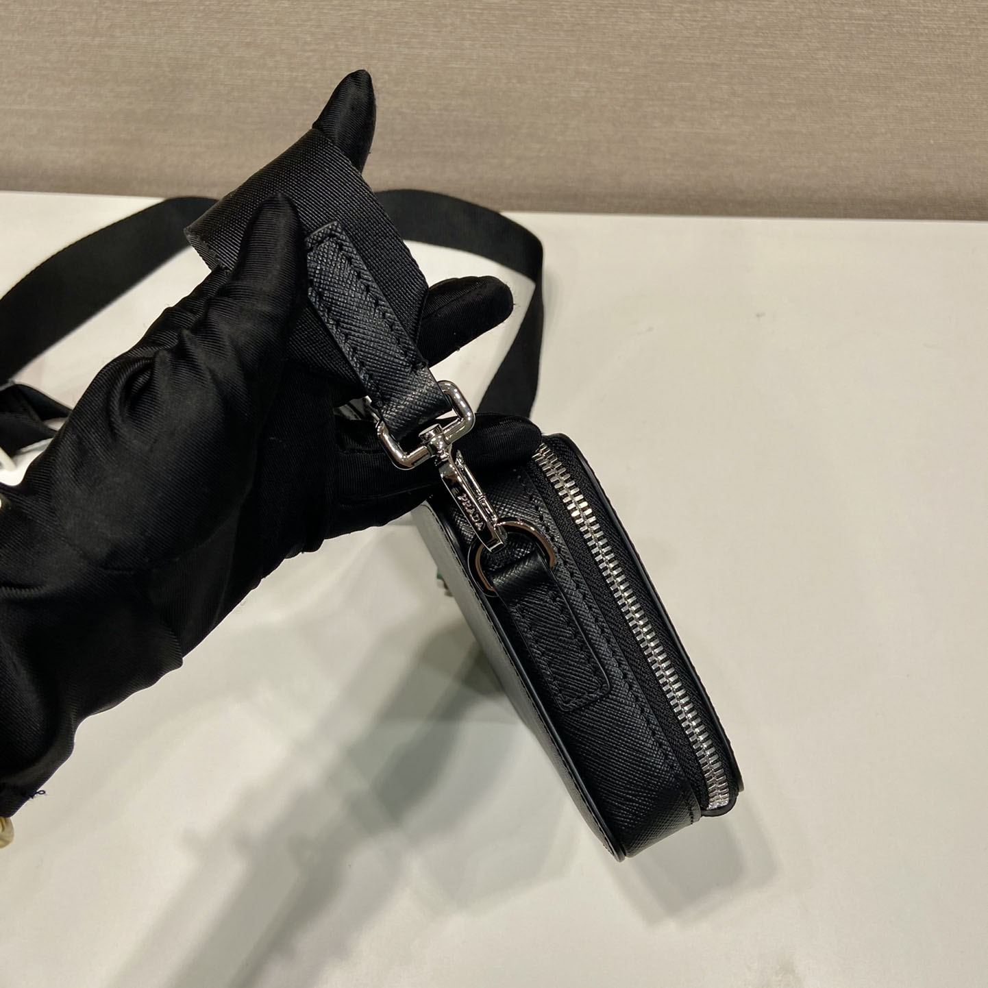 Prada Brique Saffiano Leather Bag - DopestKickz