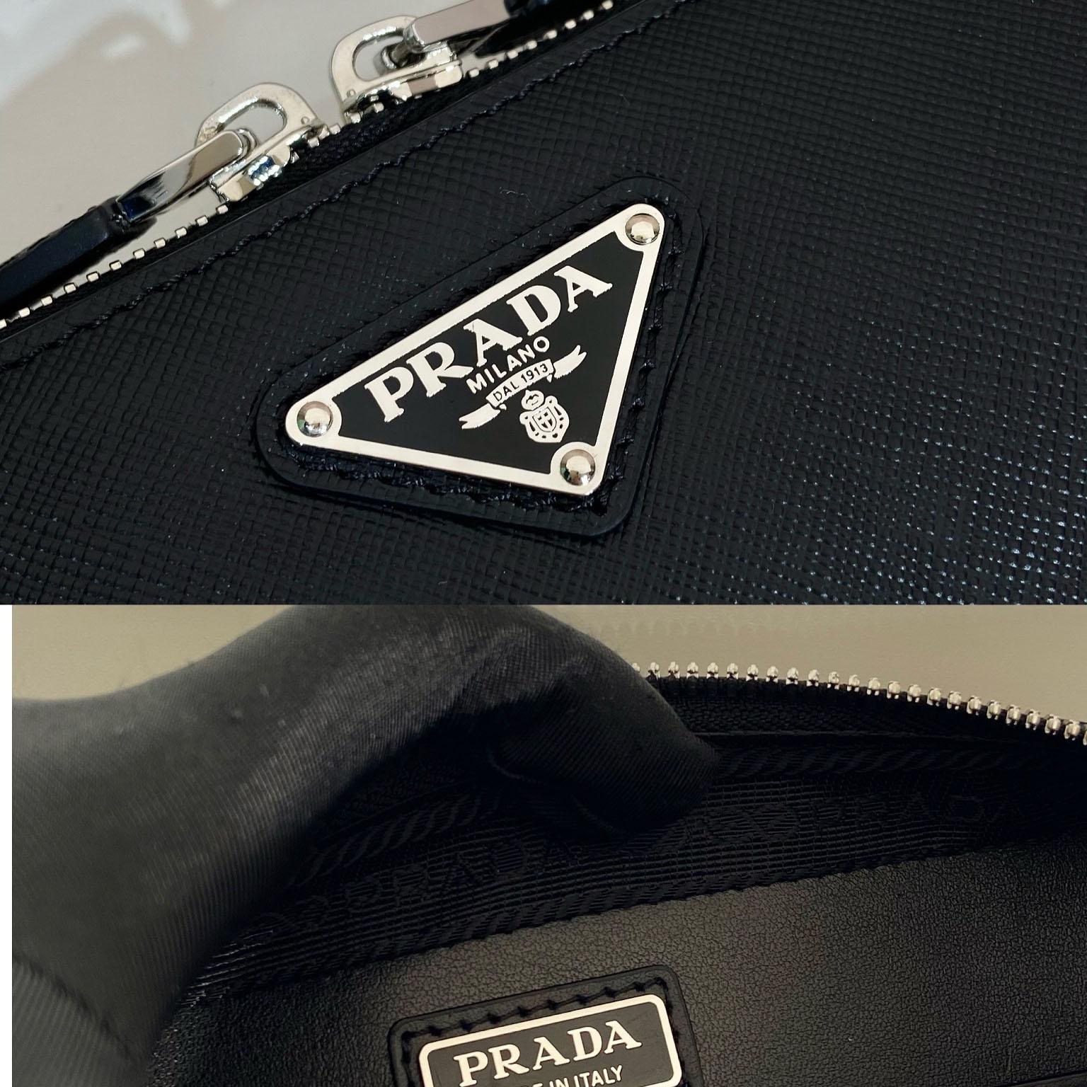 Prada Brique Saffiano Leather Bag - DopestKickz