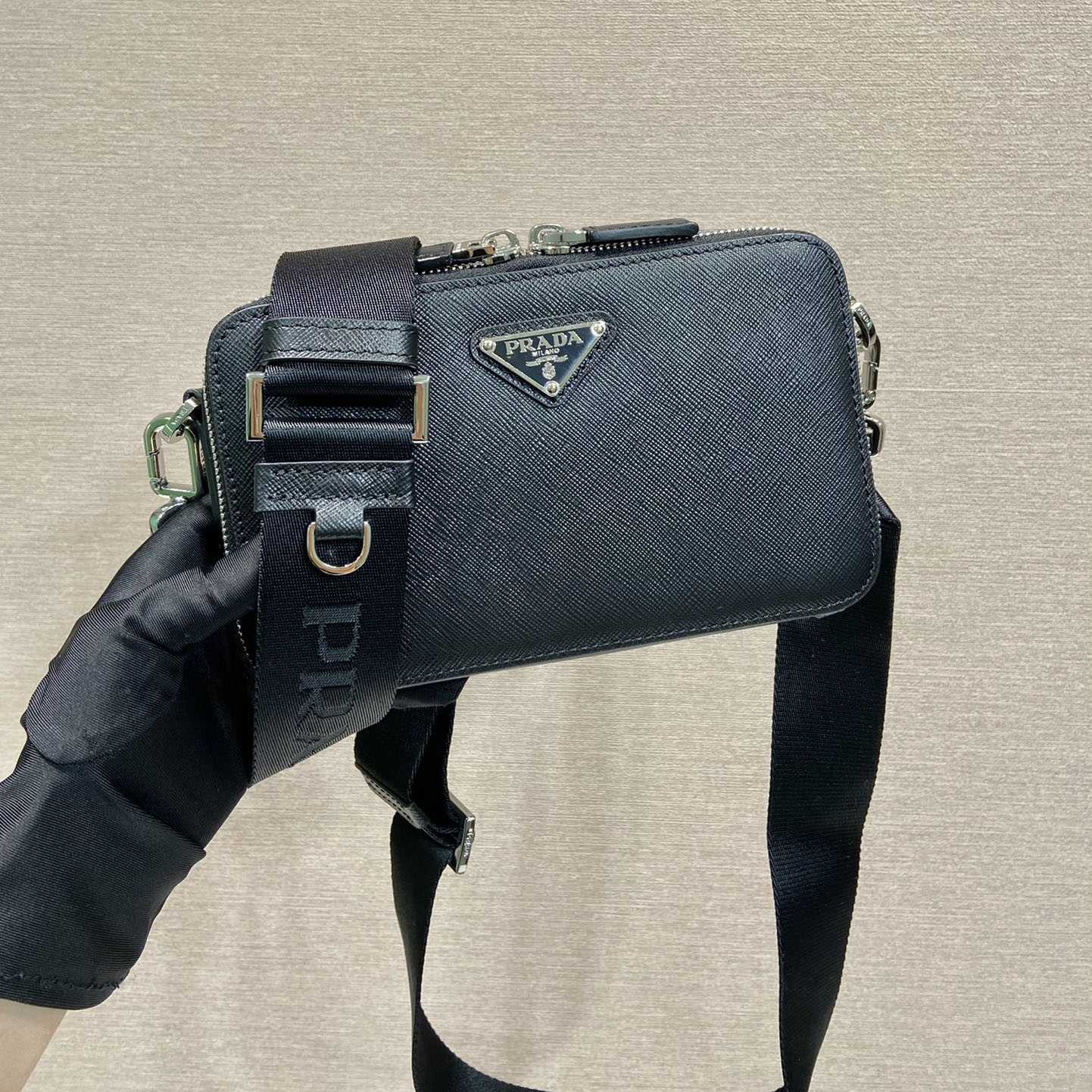 Prada Brique Saffiano Leather Bag - DopestKickz