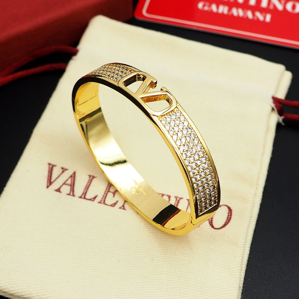 Valenti VLogo Signature Metal And Swarovski® Crystals Bangle  - DopestKickz