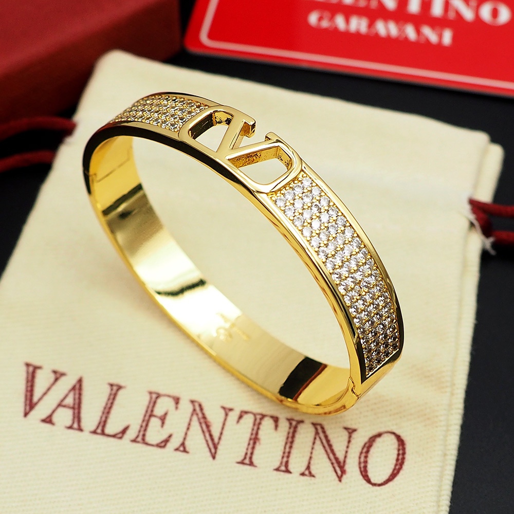 Valenti VLogo Signature Metal And Swarovski® Crystals Bangle  - DopestKickz