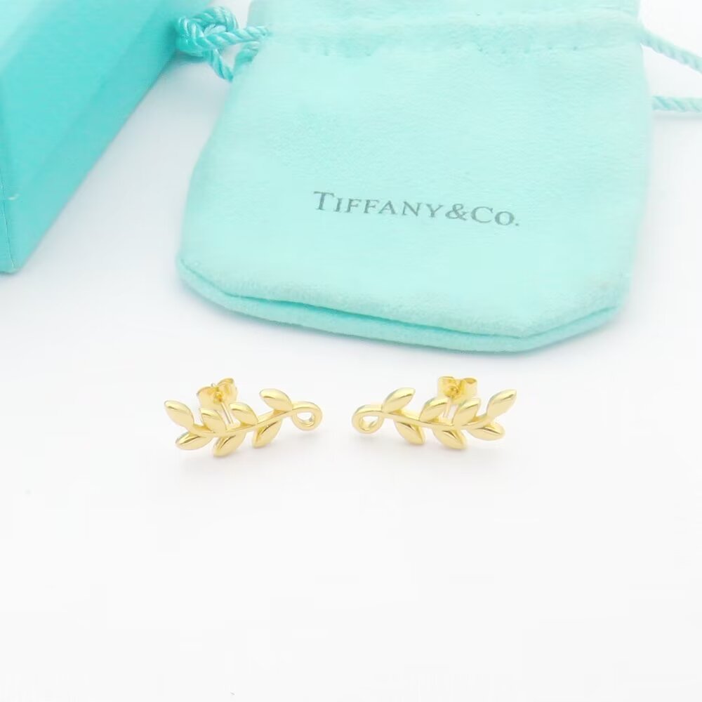 Tiffany&CO Olive Leaf Climber Earrings - DopestKickz