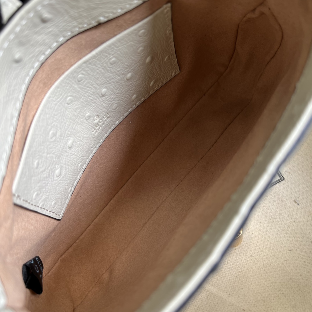 Gucci Jackie 1961 Ostrich Mini Shoulder Bag (19x13x3cm) - DopestKickz