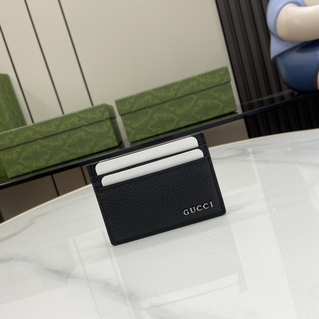 Gucci Card Case With Gucci Logo - DopestKickz