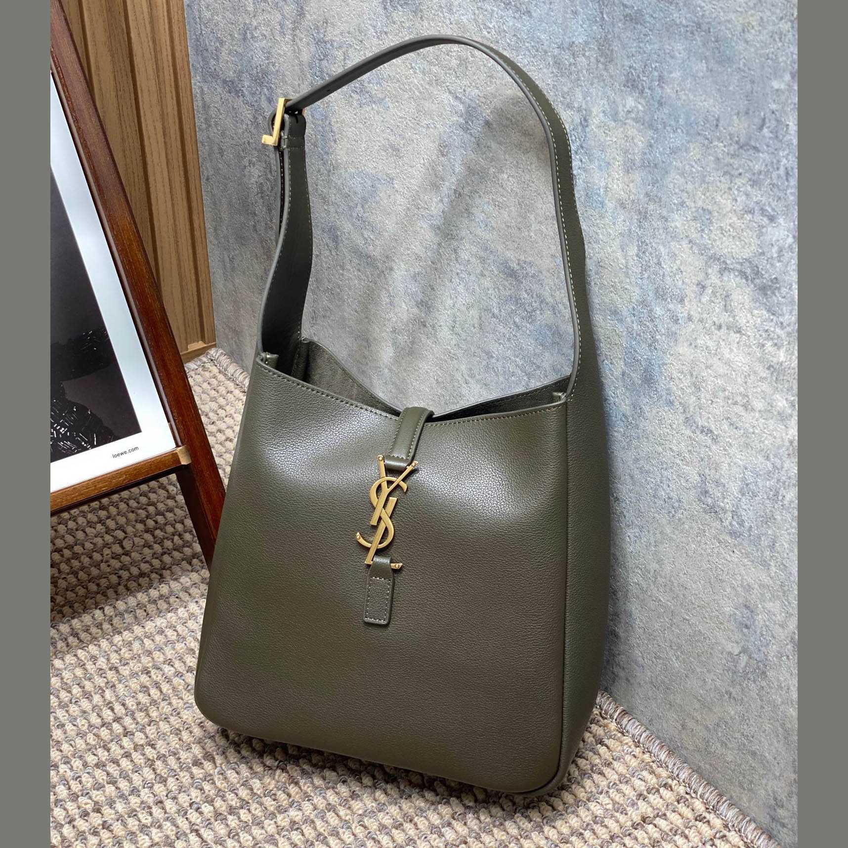 Saint Laurent LE 5 À 7 Supple Small In Grained Leather - DopestKickz