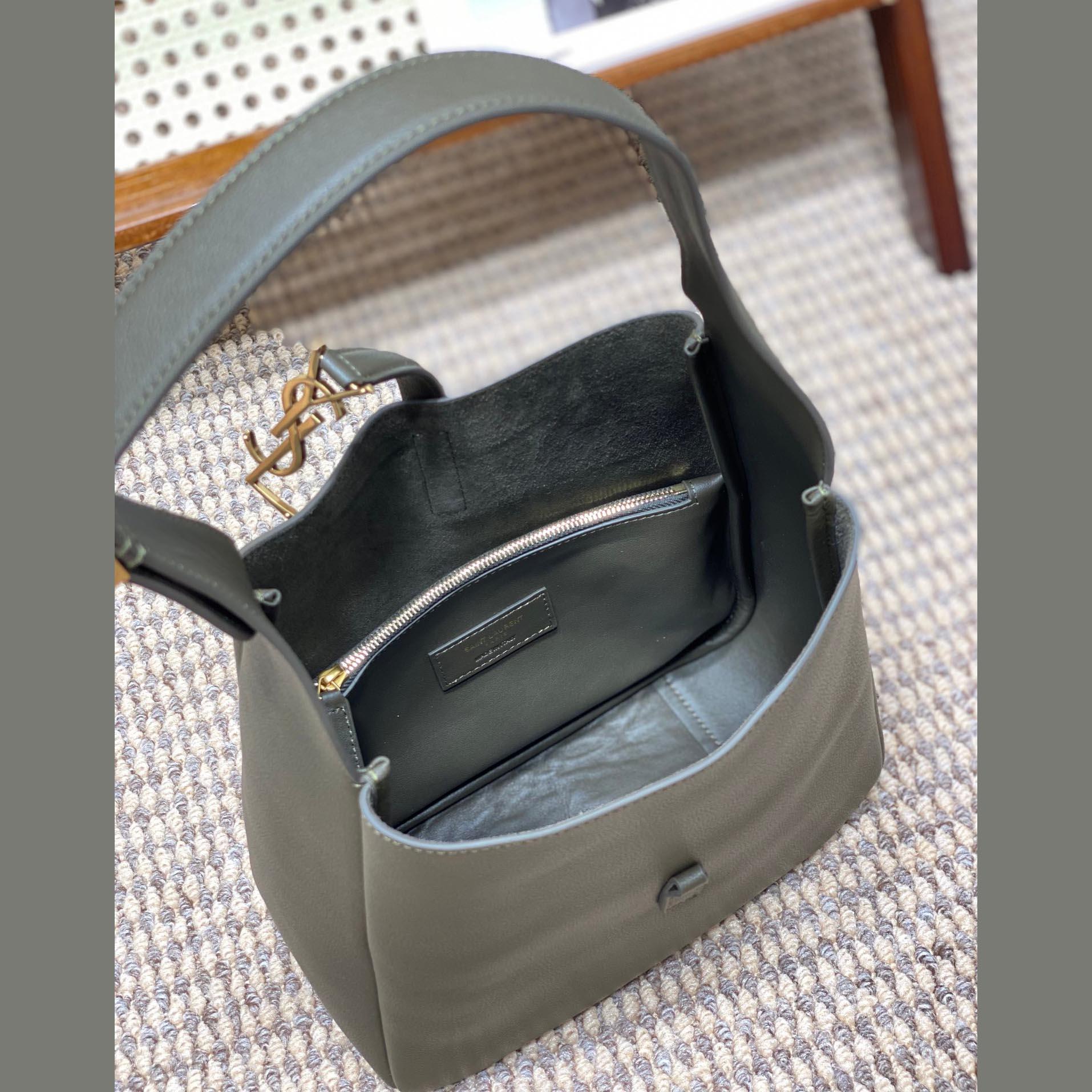 Saint Laurent LE 5 À 7 Supple Small In Grained Leather - DopestKickz