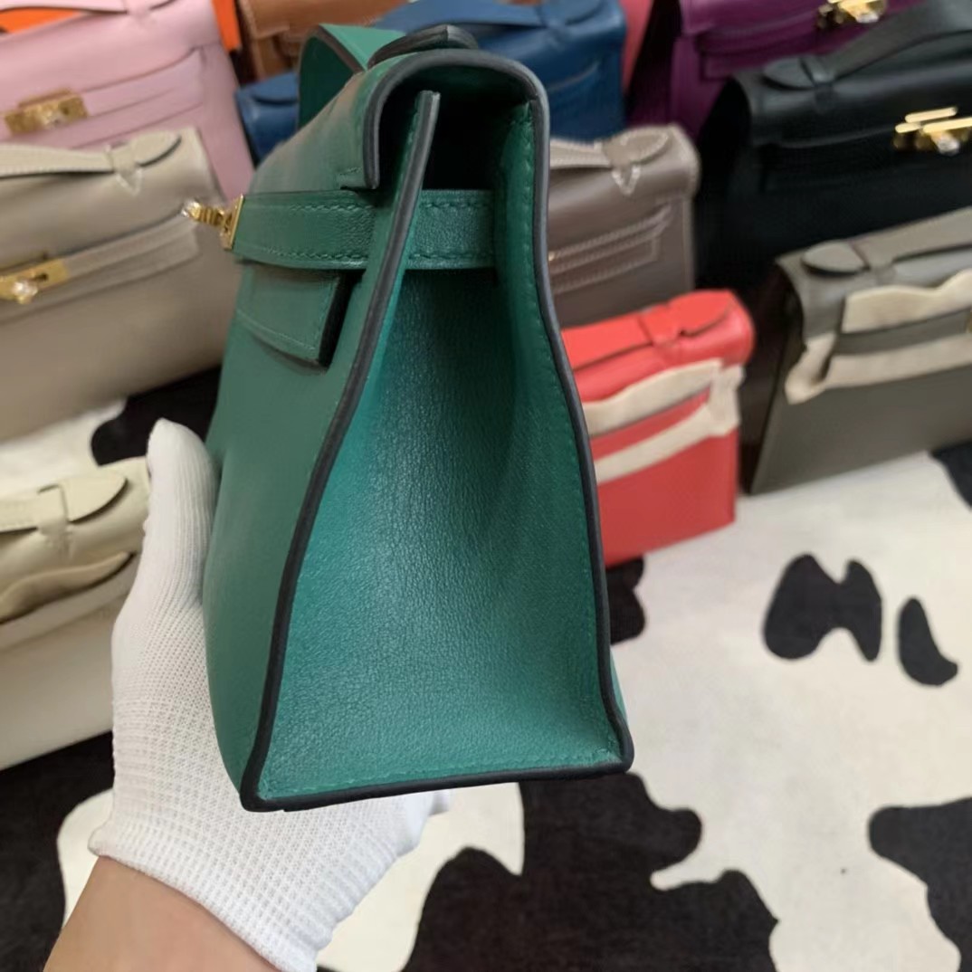 Hermes Kelly Pochette Clutch Bag   23-14-7cm - DopestKickz