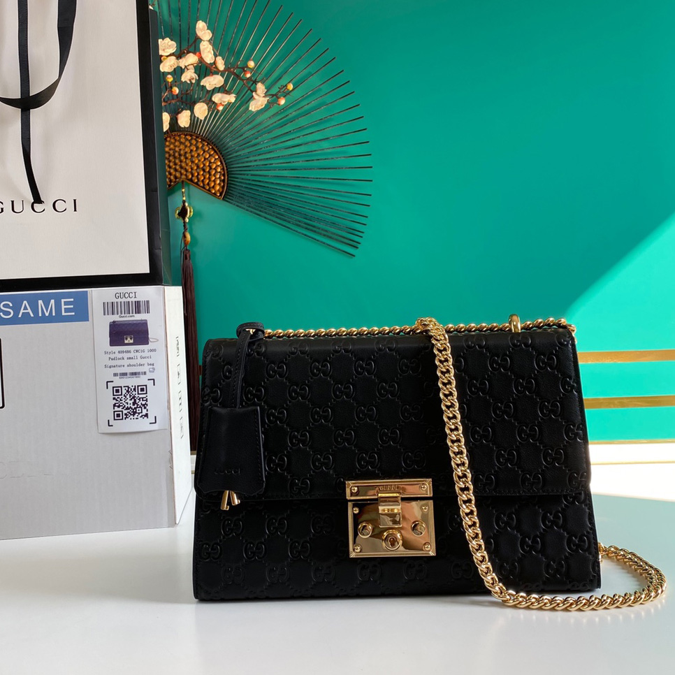 Gucci Padlock Shoulder Bag (30-19-10CM) - DopestKickz