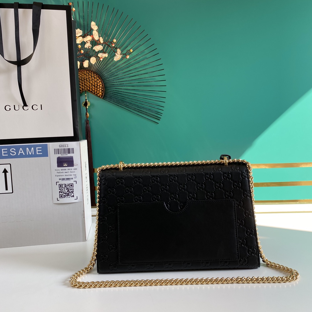 Gucci Padlock Shoulder Bag (30-19-10CM) - DopestKickz