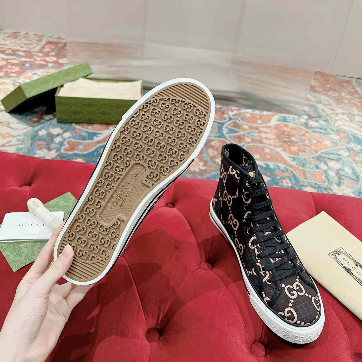 Gucci Tennis 1977 High-top Sneaker(upon uk size) - DopestKickz