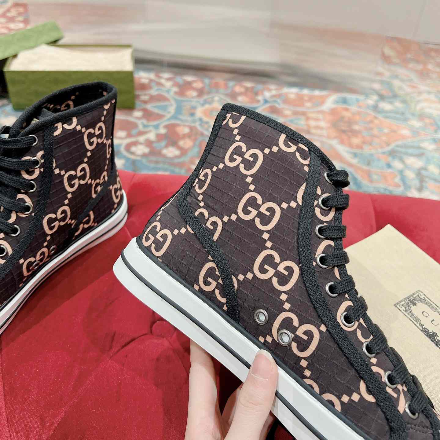 Gucci Tennis 1977 High-top Sneaker(upon uk size) - DopestKickz