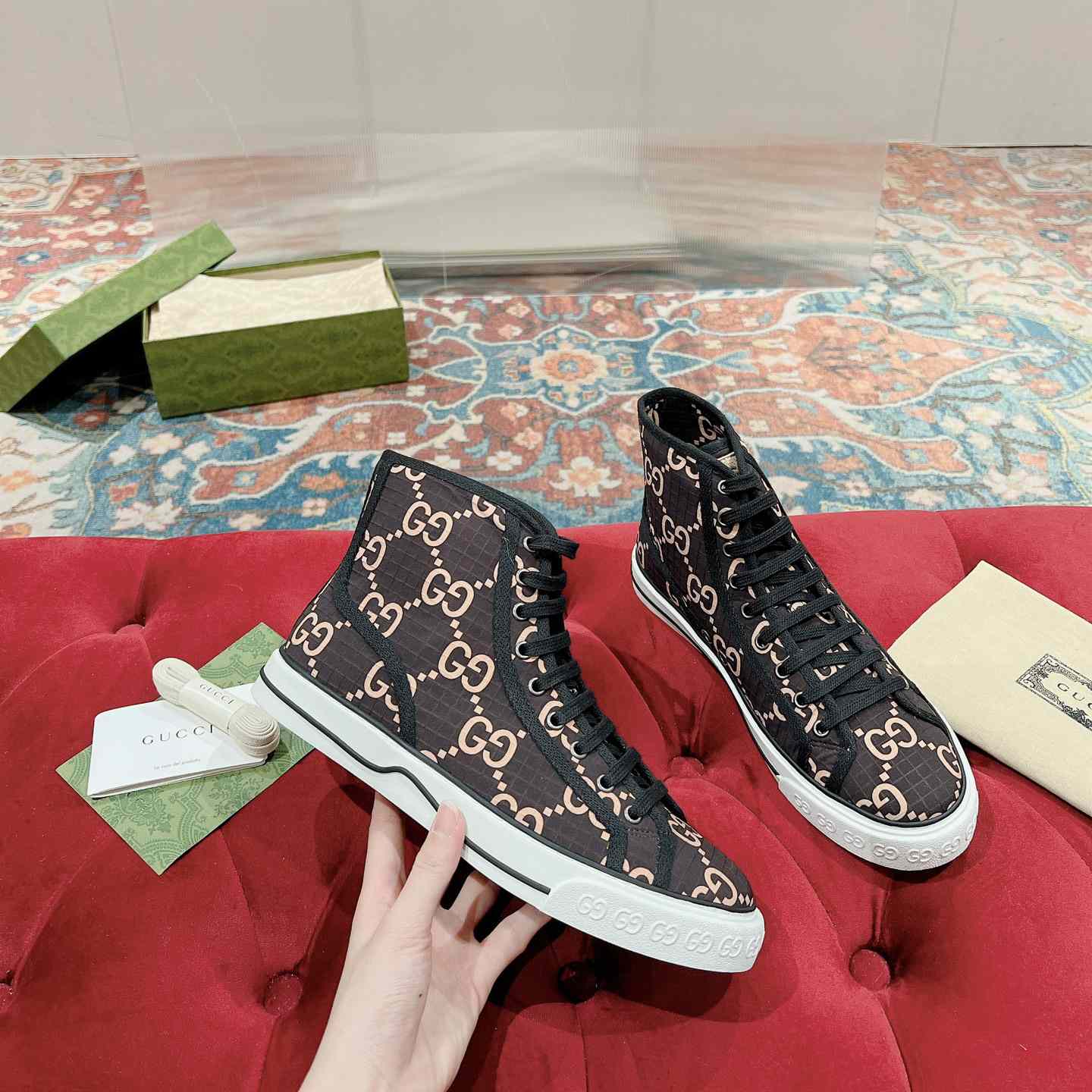 Gucci Tennis 1977 High-top Sneaker(upon uk size) - DopestKickz