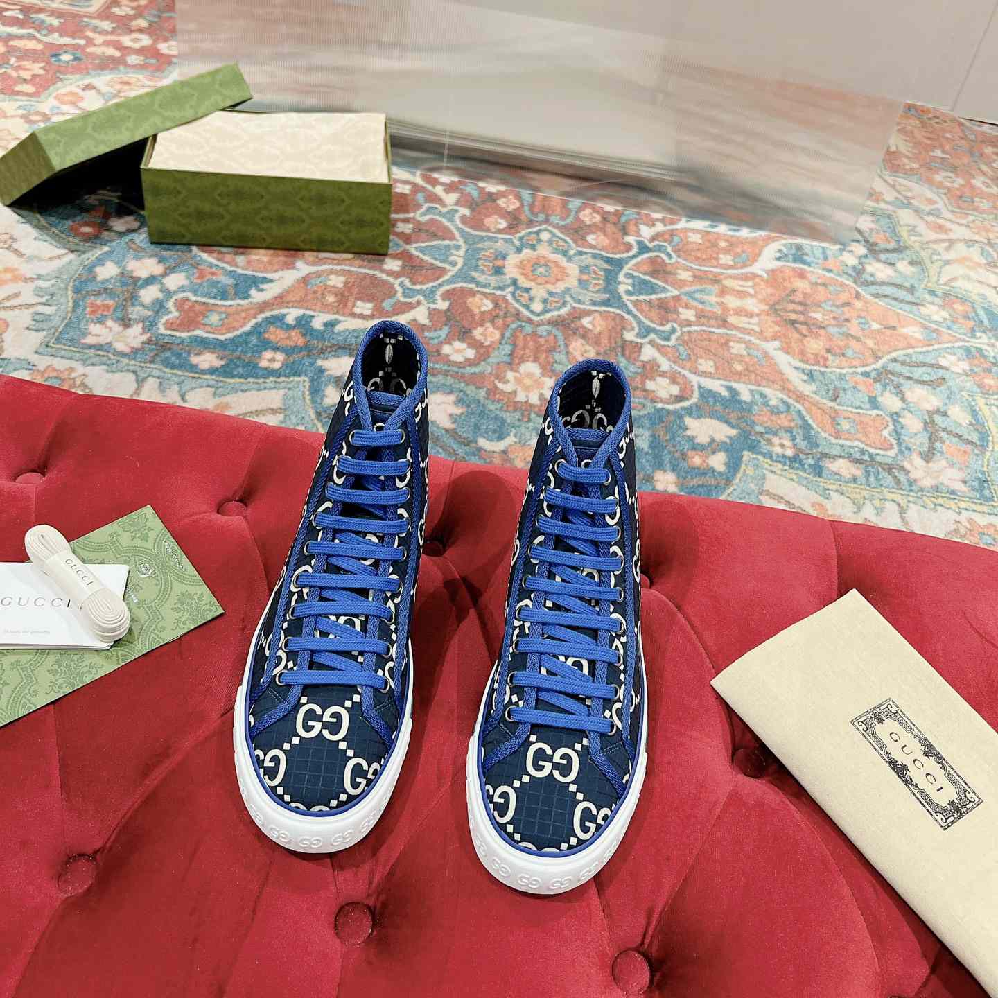 Gucci Tennis 1977 High-top Sneaker(upon uk size) - DopestKickz