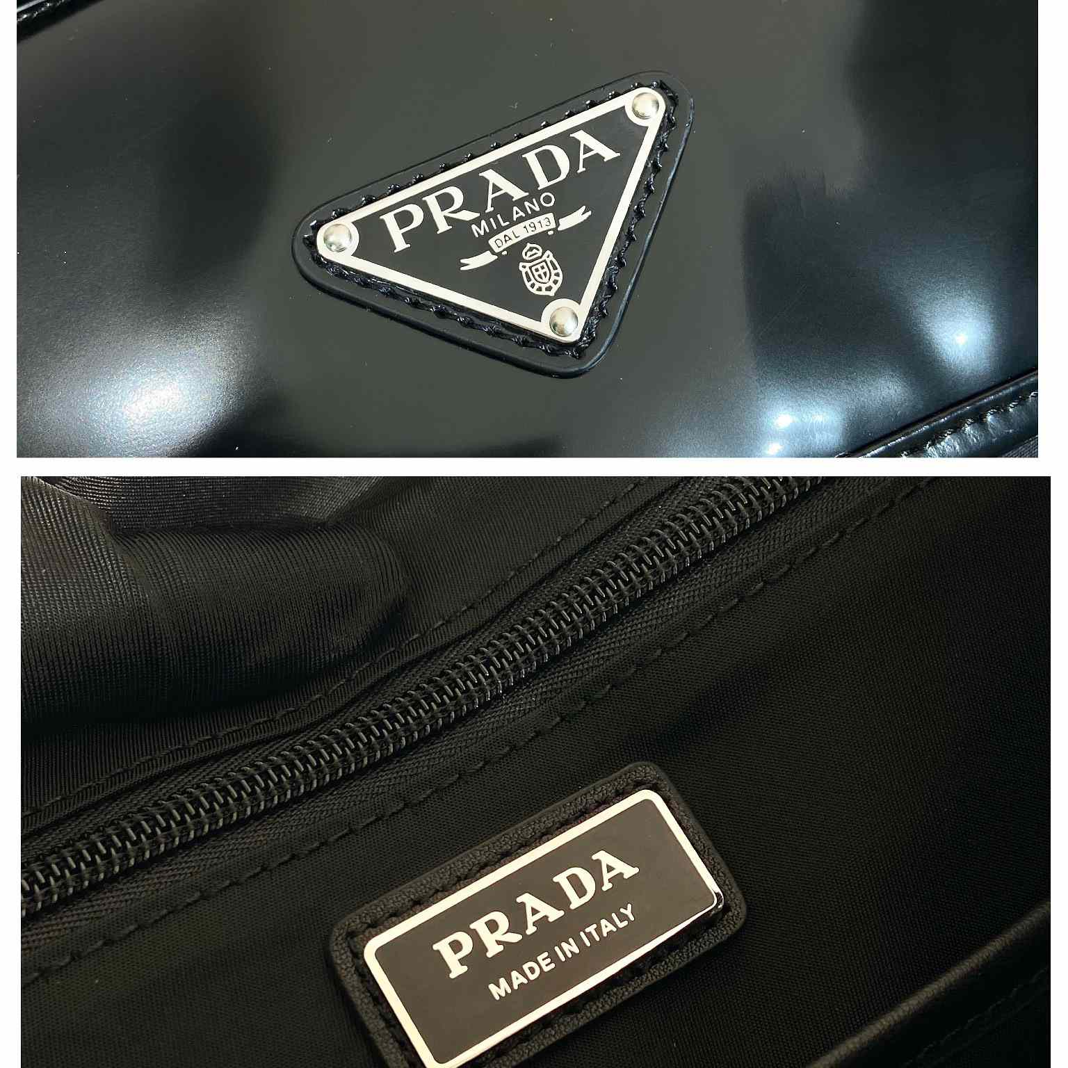Prada Re-Nylon And Brushed Leather Backpack - DopestKickz