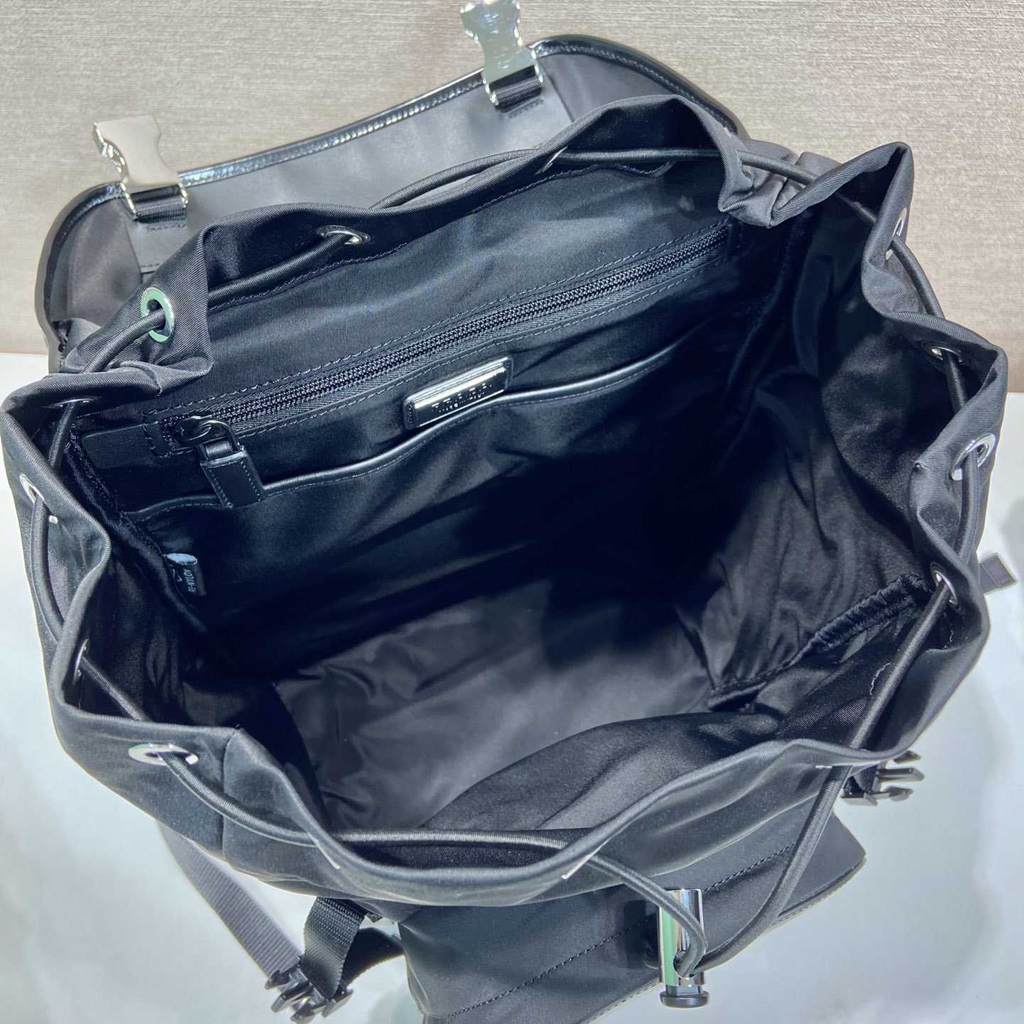 Prada Re-Nylon And Brushed Leather Backpack - DopestKickz