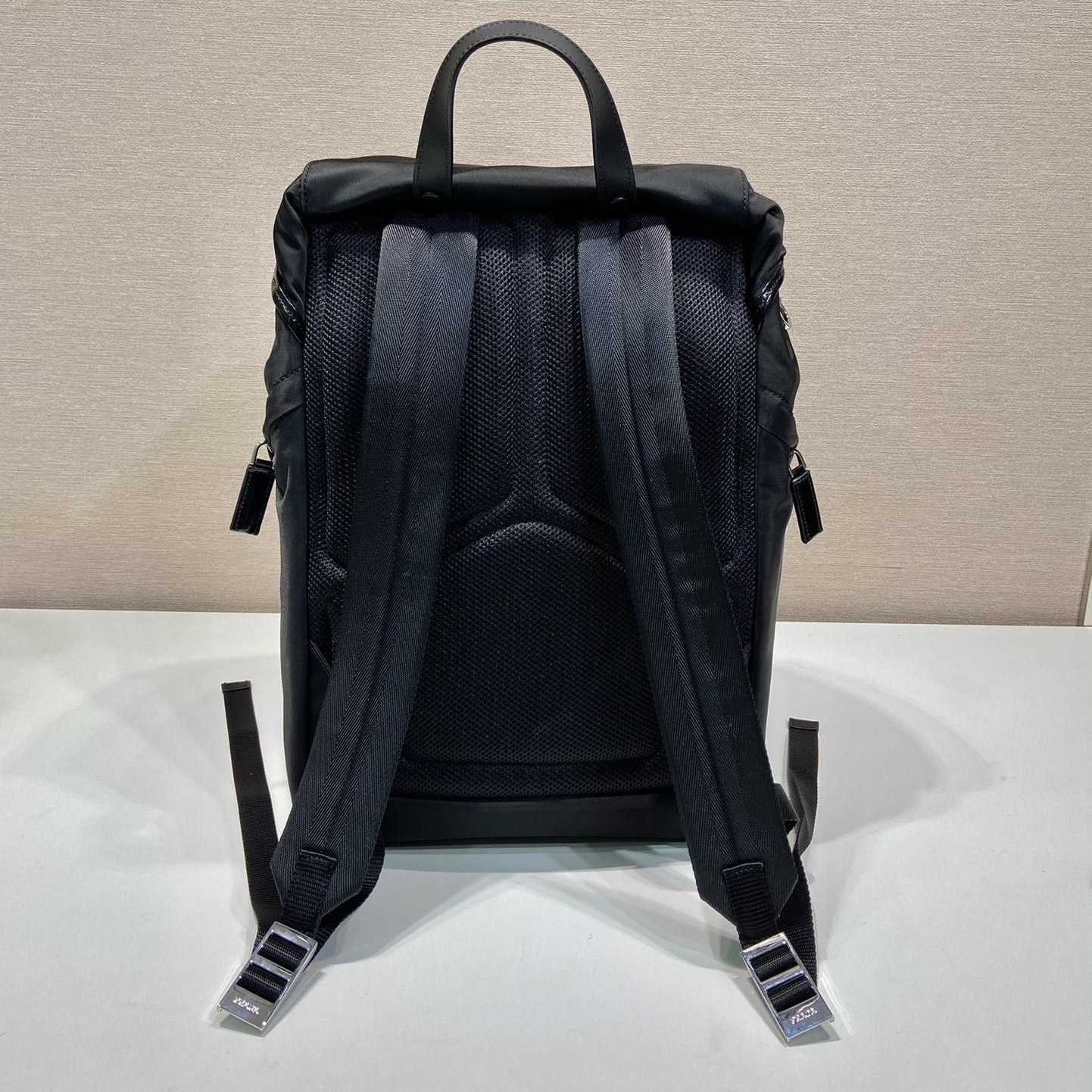Prada Re-Nylon And Brushed Leather Backpack - DopestKickz