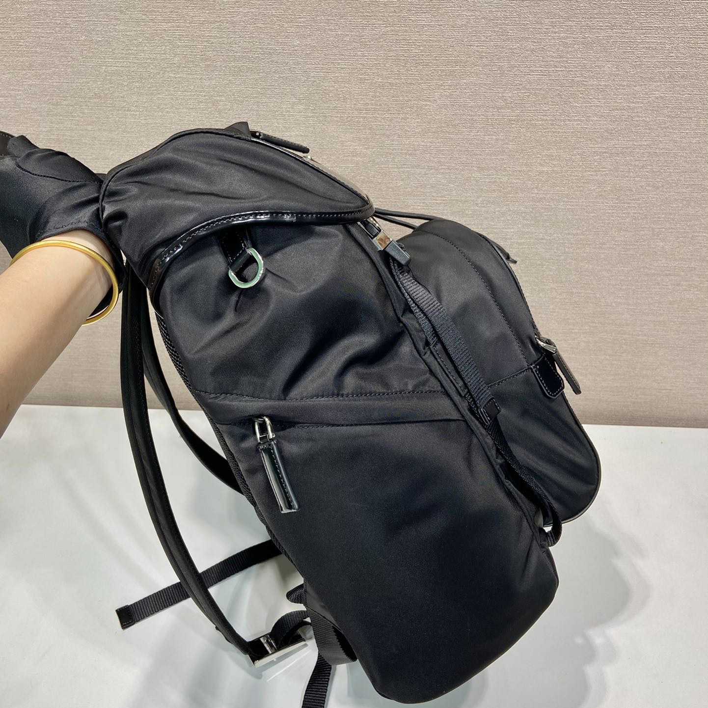 Prada Re-Nylon And Brushed Leather Backpack - DopestKickz