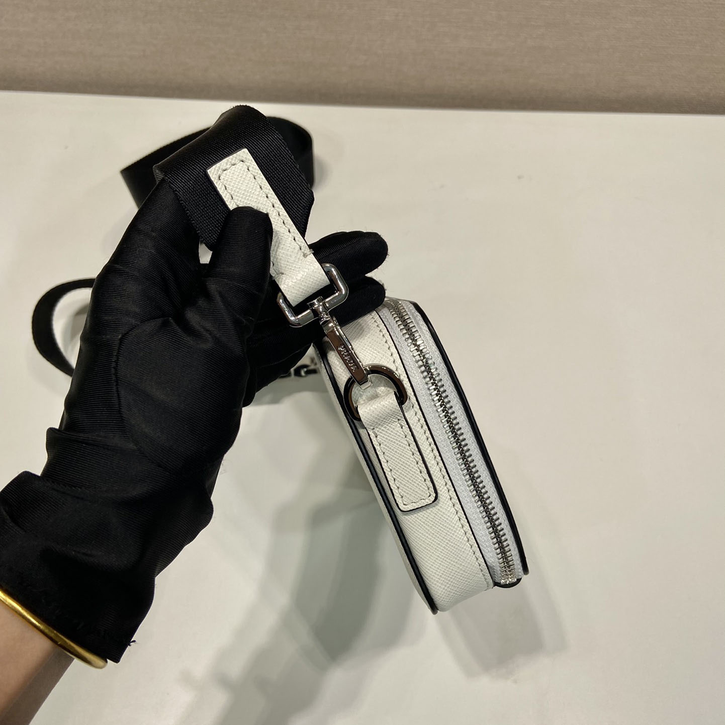 Prada Brique Saffiano Leather Bag - DopestKickz