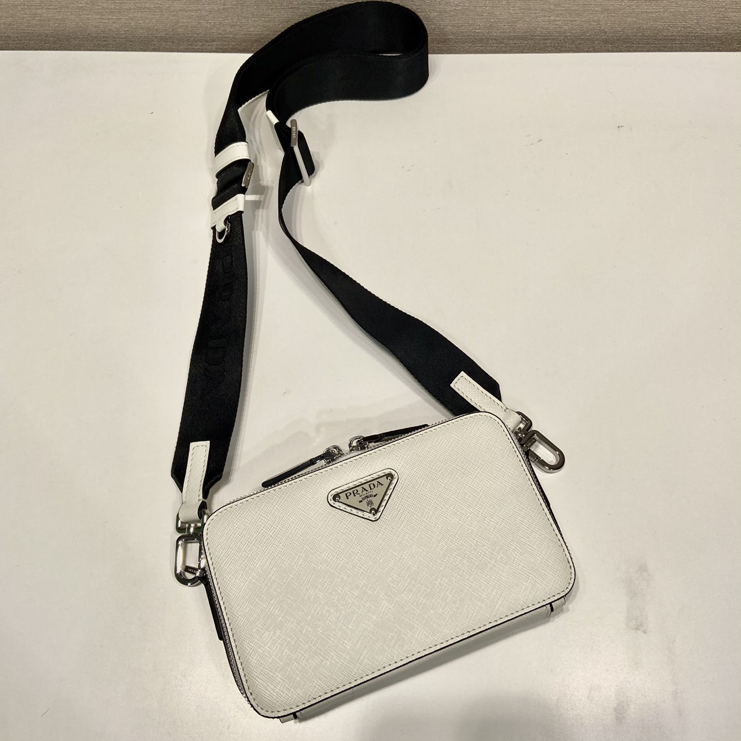 Prada Brique Saffiano Leather Bag - DopestKickz