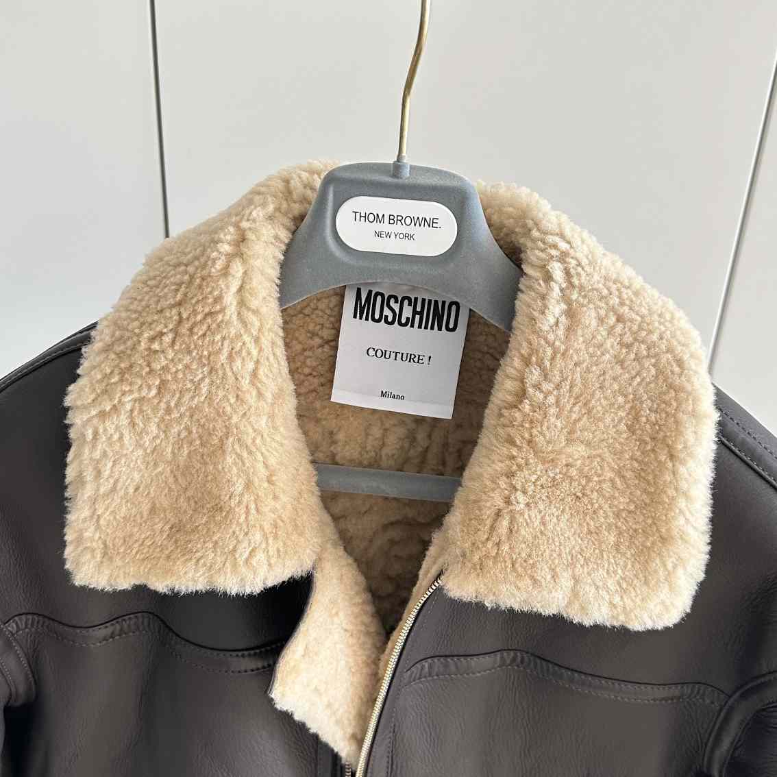 Moschino 'Hug Me' Leather Jacket - DopestKickz