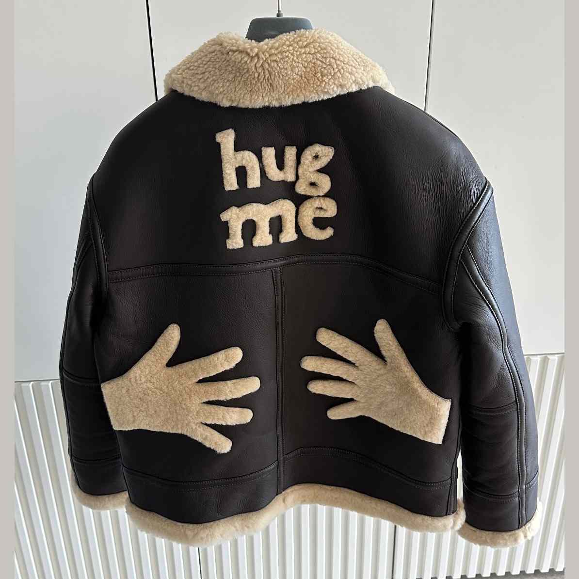 Moschino 'Hug Me' Leather Jacket - DopestKickz