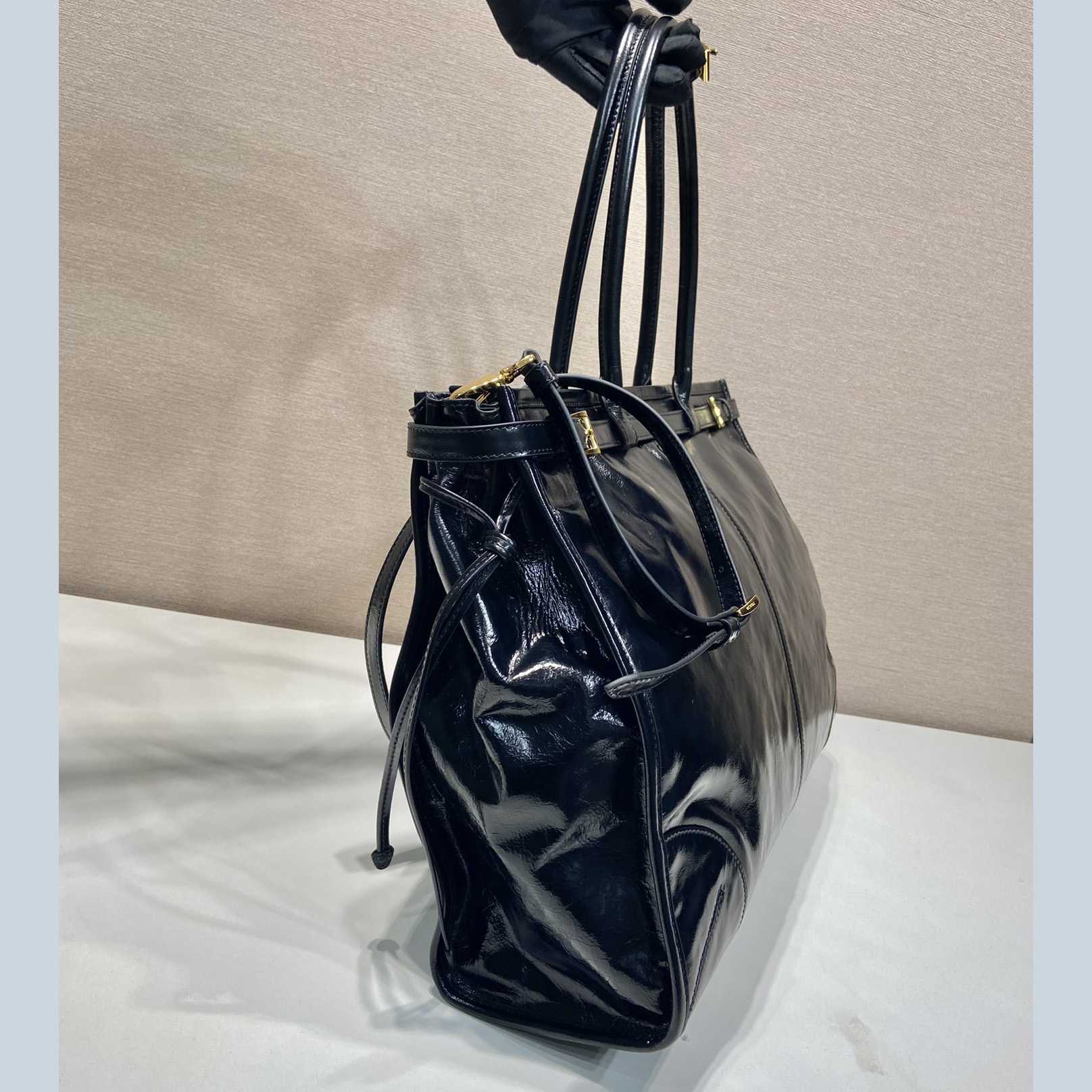 Prada Large Leather Handbag - DopestKickz