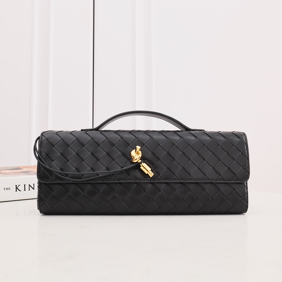 Bottega Veneta Long Clutch Andiamo With Handle - DopestKickz