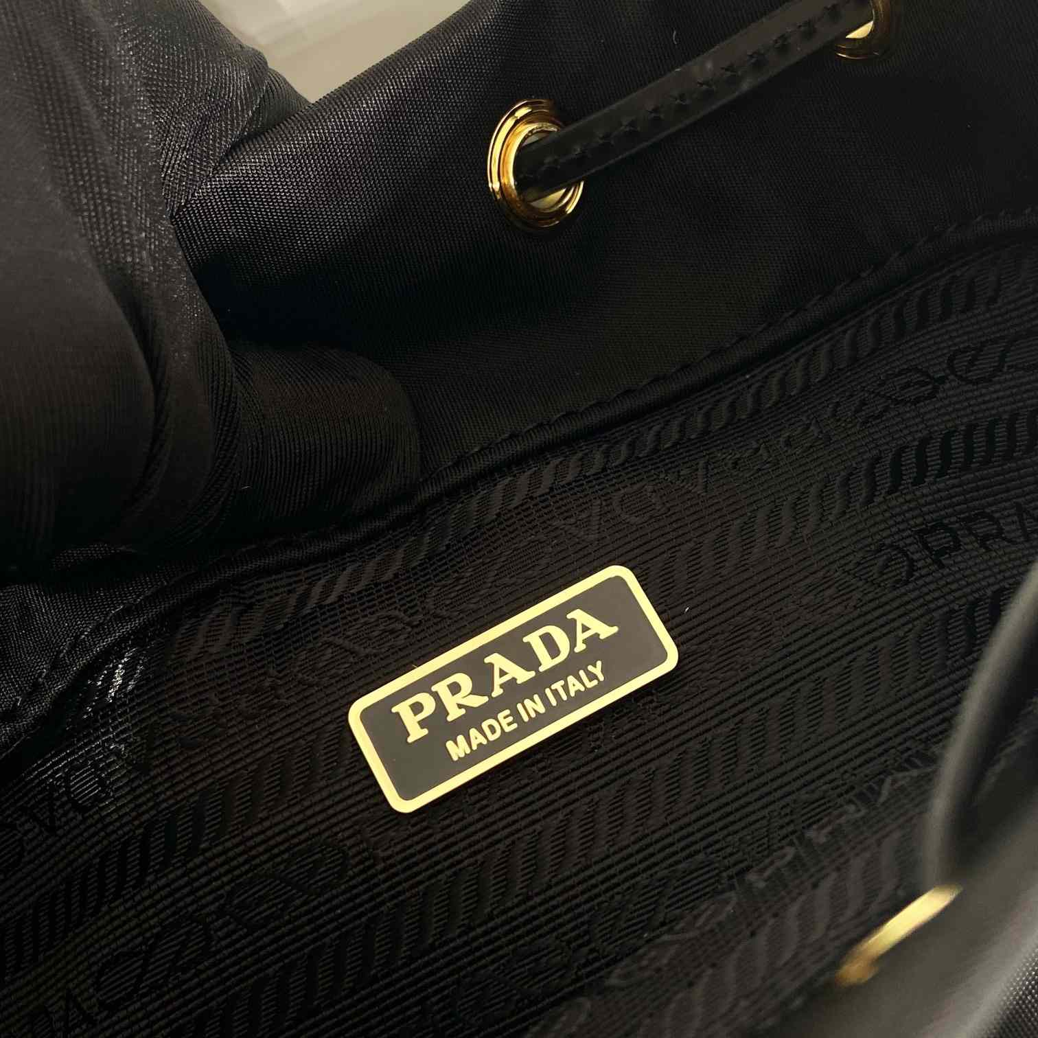 Prada Duet Re-Nylon And Brushed Bucket Bag - DopestKickz