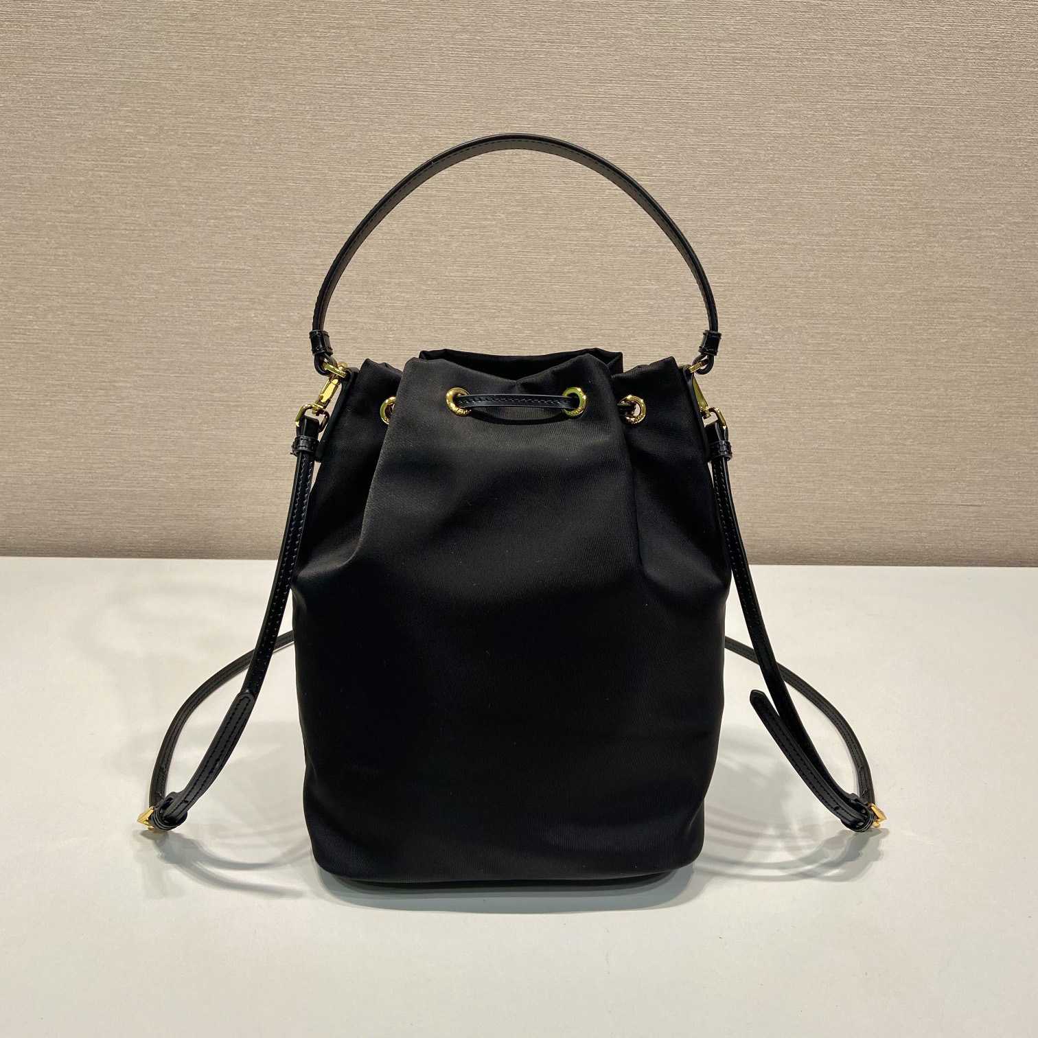 Prada Duet Re-Nylon And Brushed Bucket Bag - DopestKickz