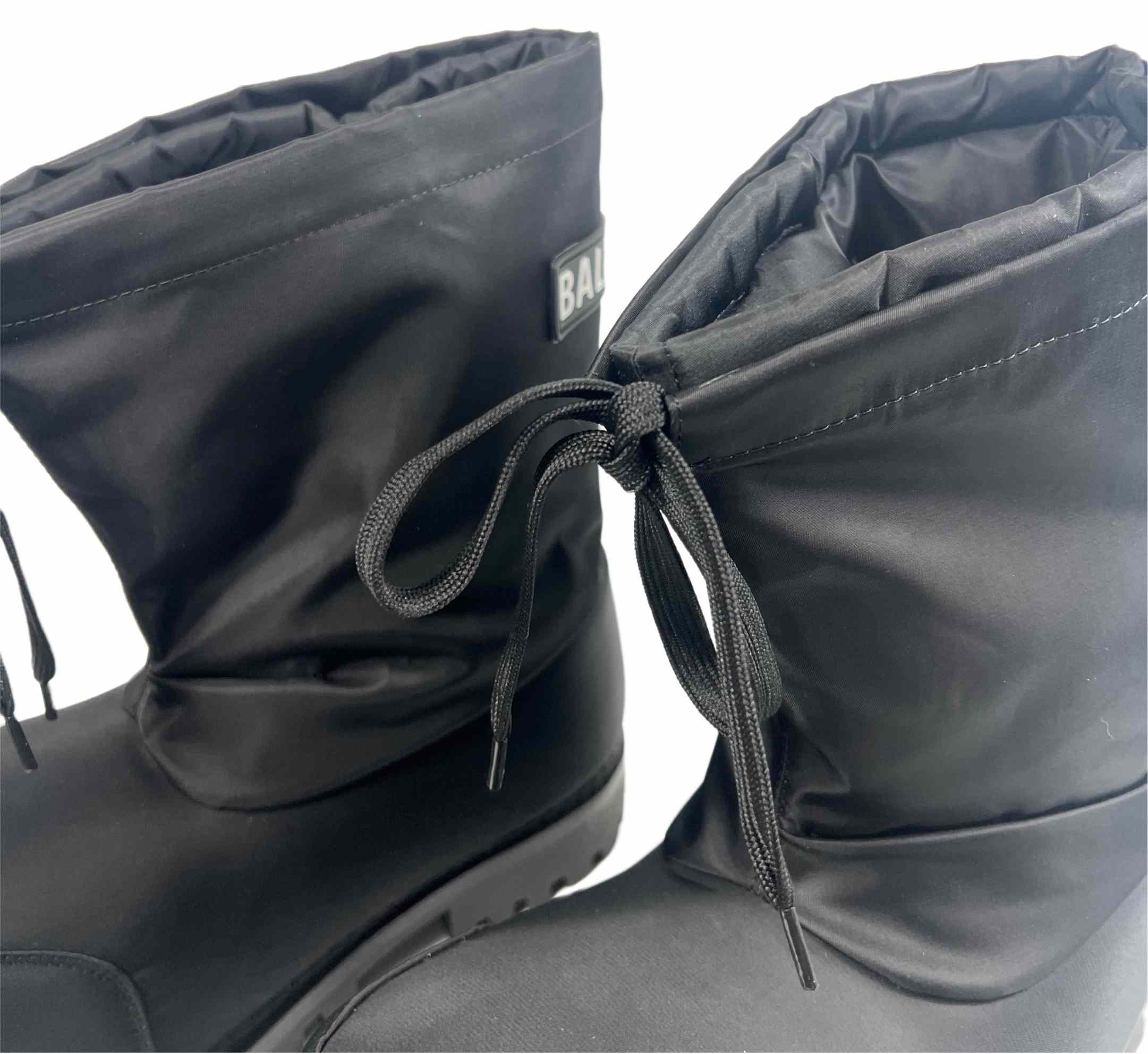 Balenciaga Alaska Low Boot In Black Nylon - DopestKickz