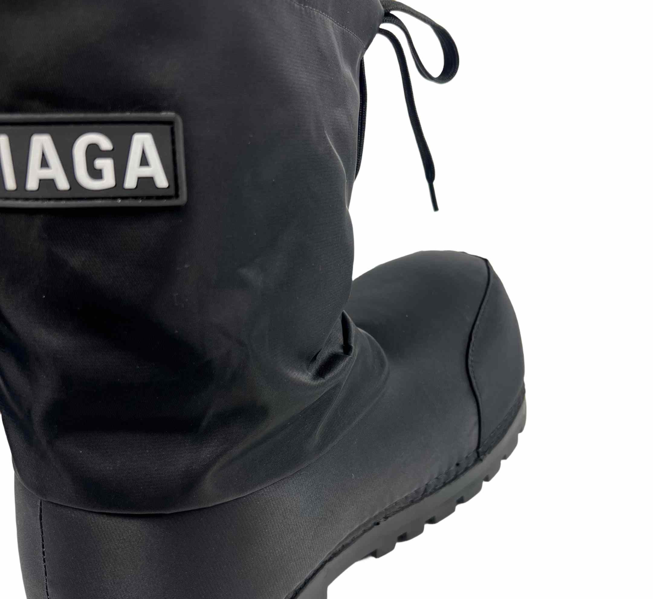Balenciaga Alaska Low Boot In Black Nylon - DopestKickz