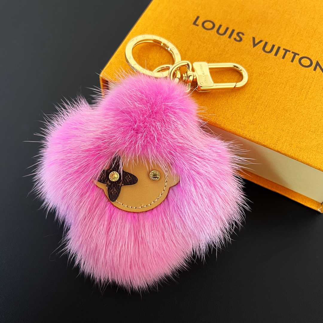 Louis Vuitto Vivienne Fur Key Holder   M01447 - DopestKickz