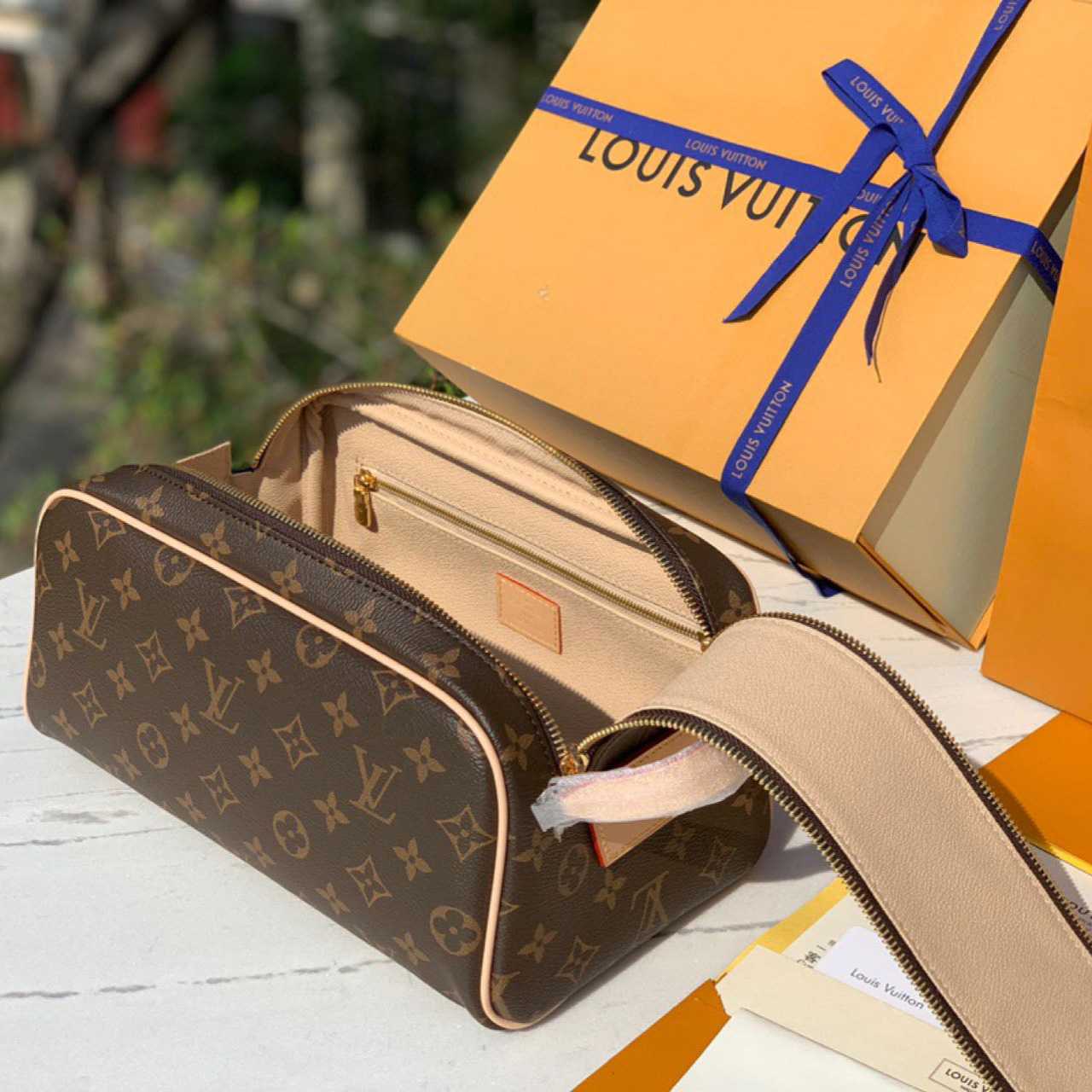 Louis Vuitton Dopp Kit Toilet Pouch   M44494 - DopestKickz