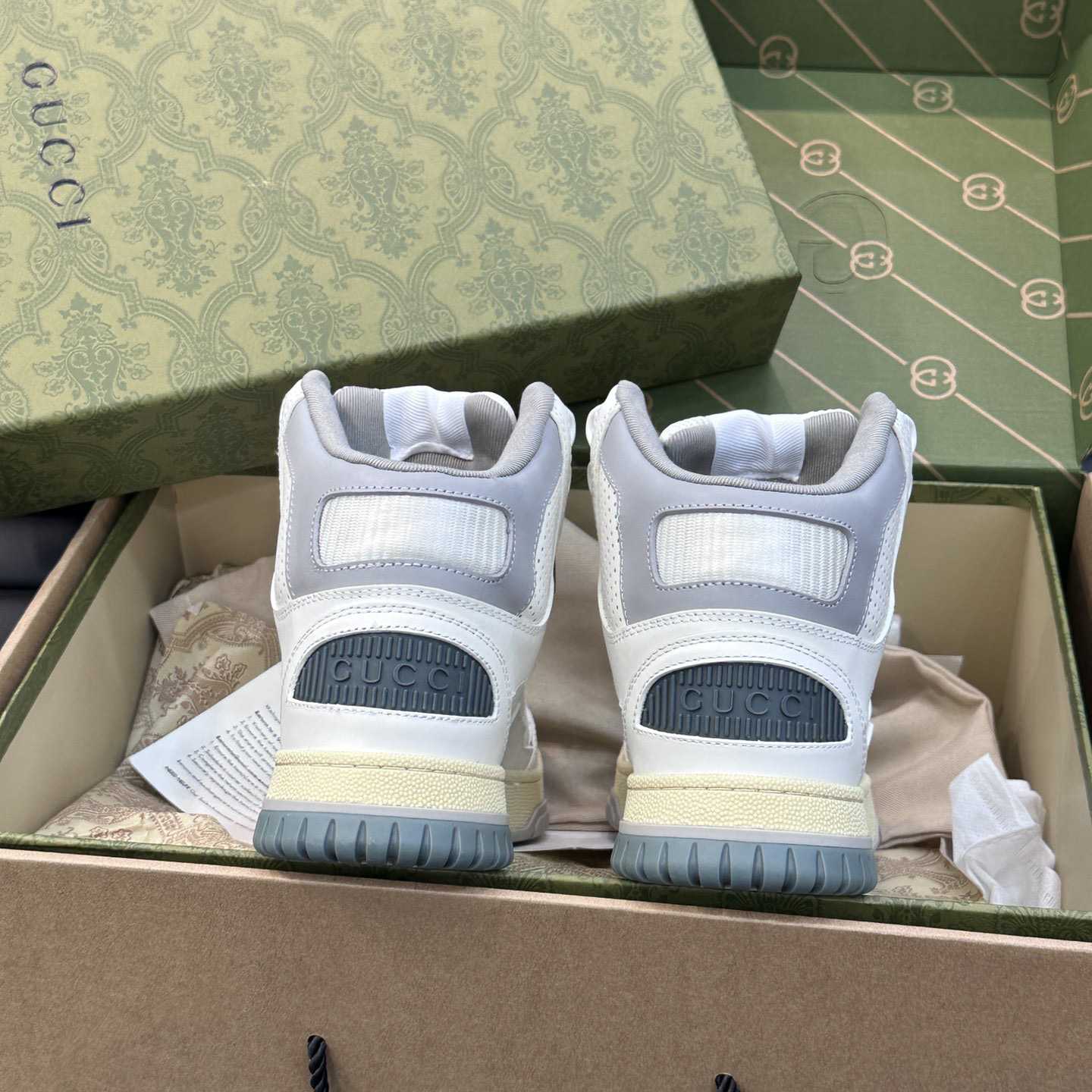 Gucci High Top Distressed Effect Sneaker  - DopestKickz