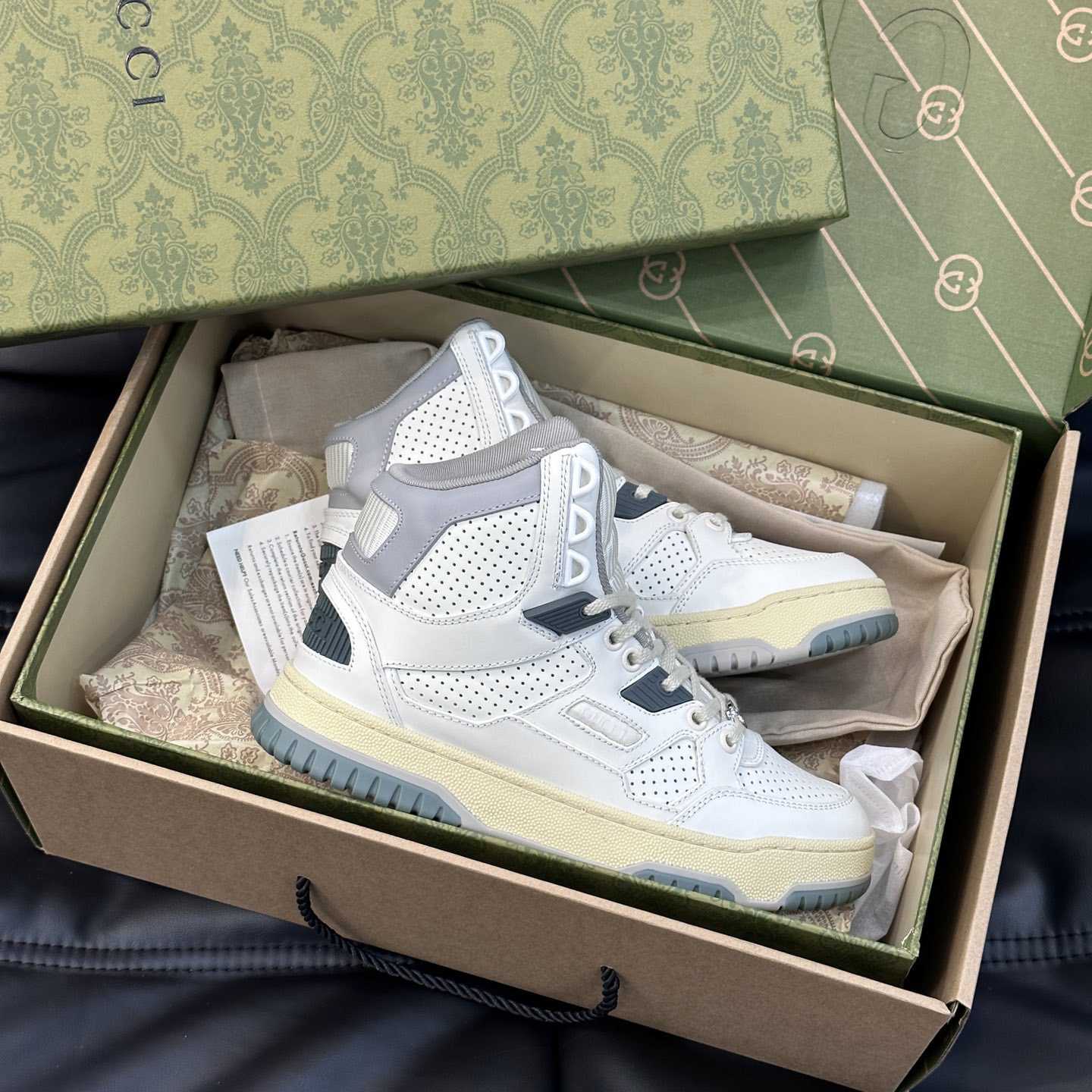 Gucci High Top Distressed Effect Sneaker  - DopestKickz